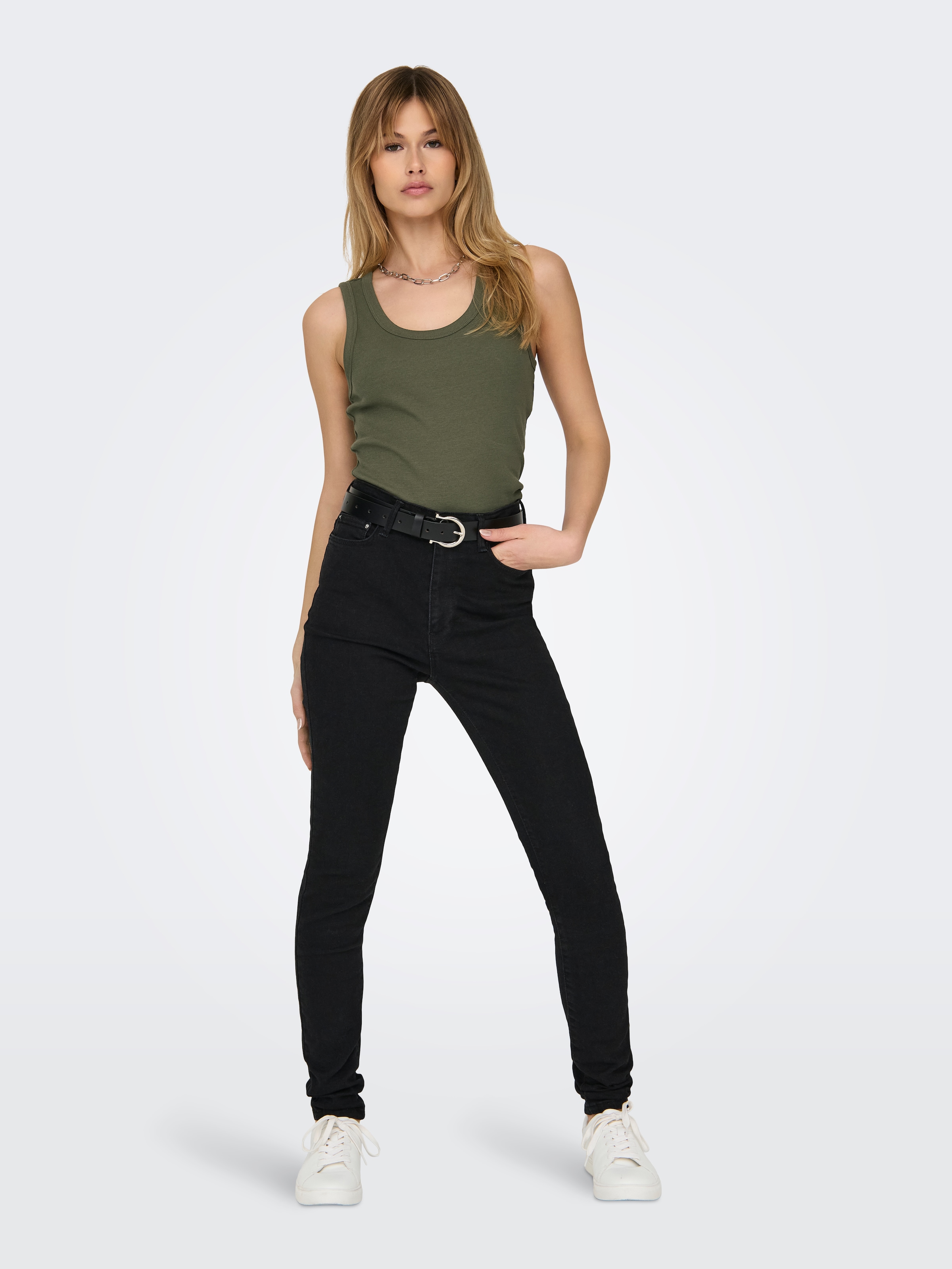 ONLY Tanktop »ONLEASY S/L TANK TOP JRS 2 PACK« Packung, 2 Stk. Baumwollmischung, regular fit