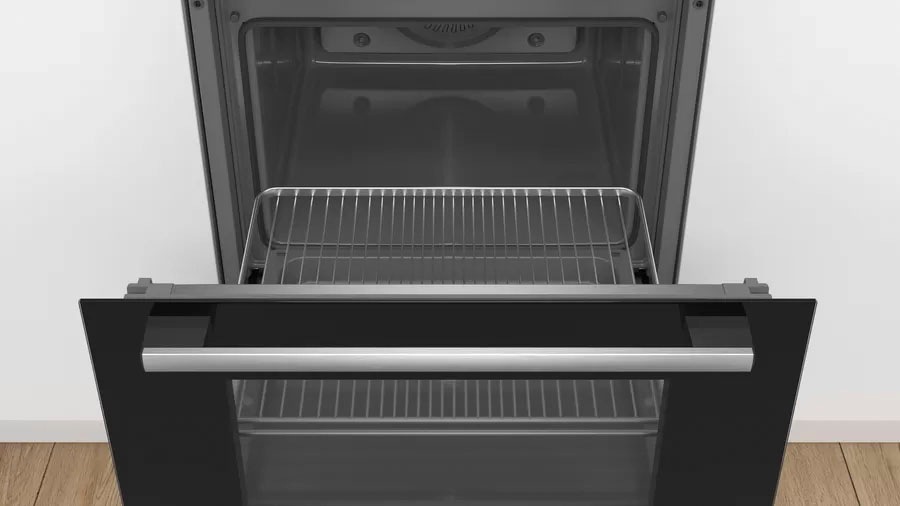 BOSCH Induktions Herd-Set »HEB517BS1«, mit Backwagen, Hydrolyse