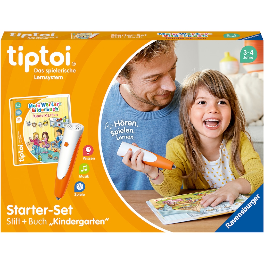 Ravensburger Spiel »tiptoi® Starter-Set: Stift und Wörter-Bilderbuch Kindergarten«, Made in Europe, FSC® - schützt Wald - weltweit