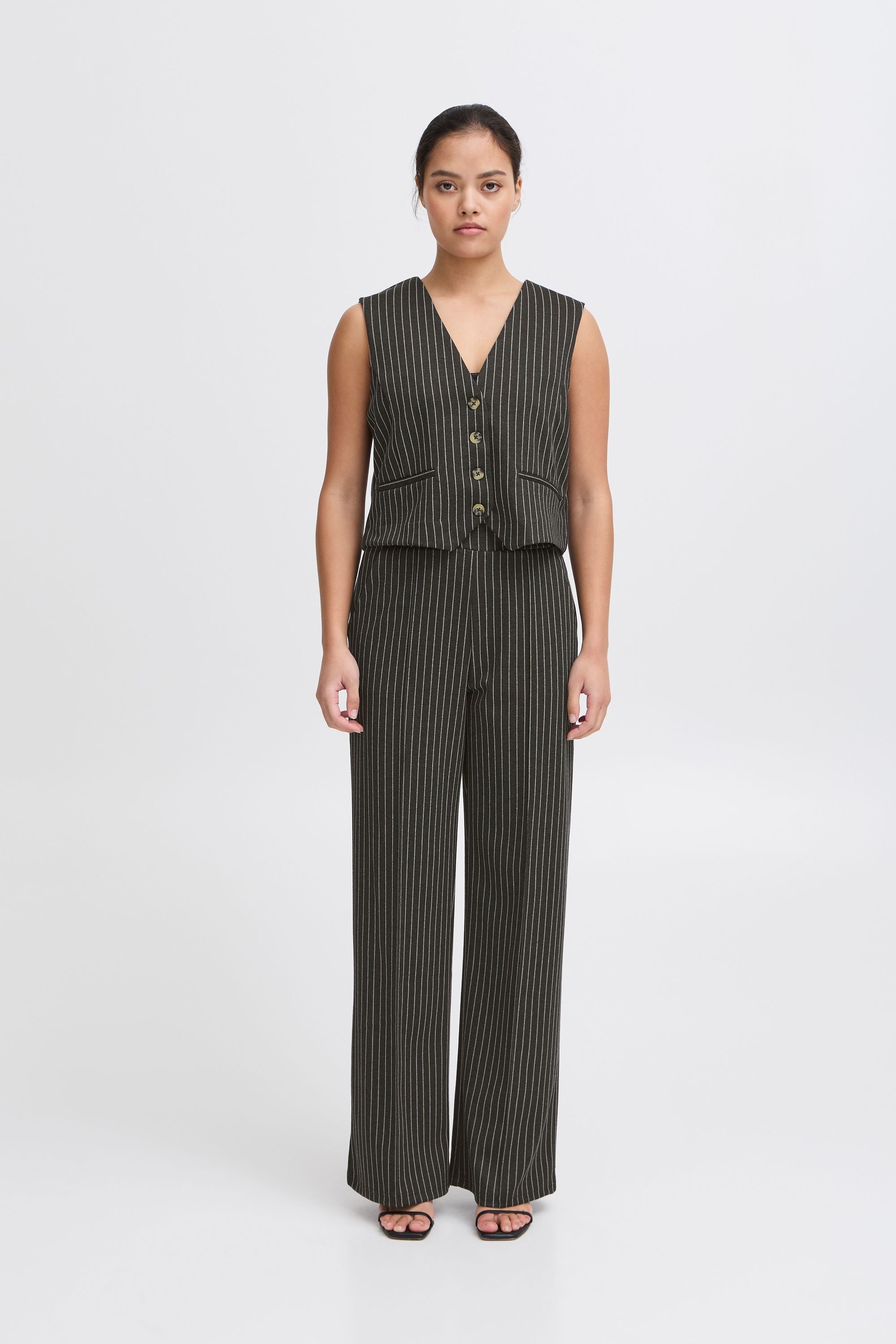 Ichi Sweatweste »Sweatweste IXKATE PINSTRIPED WA«