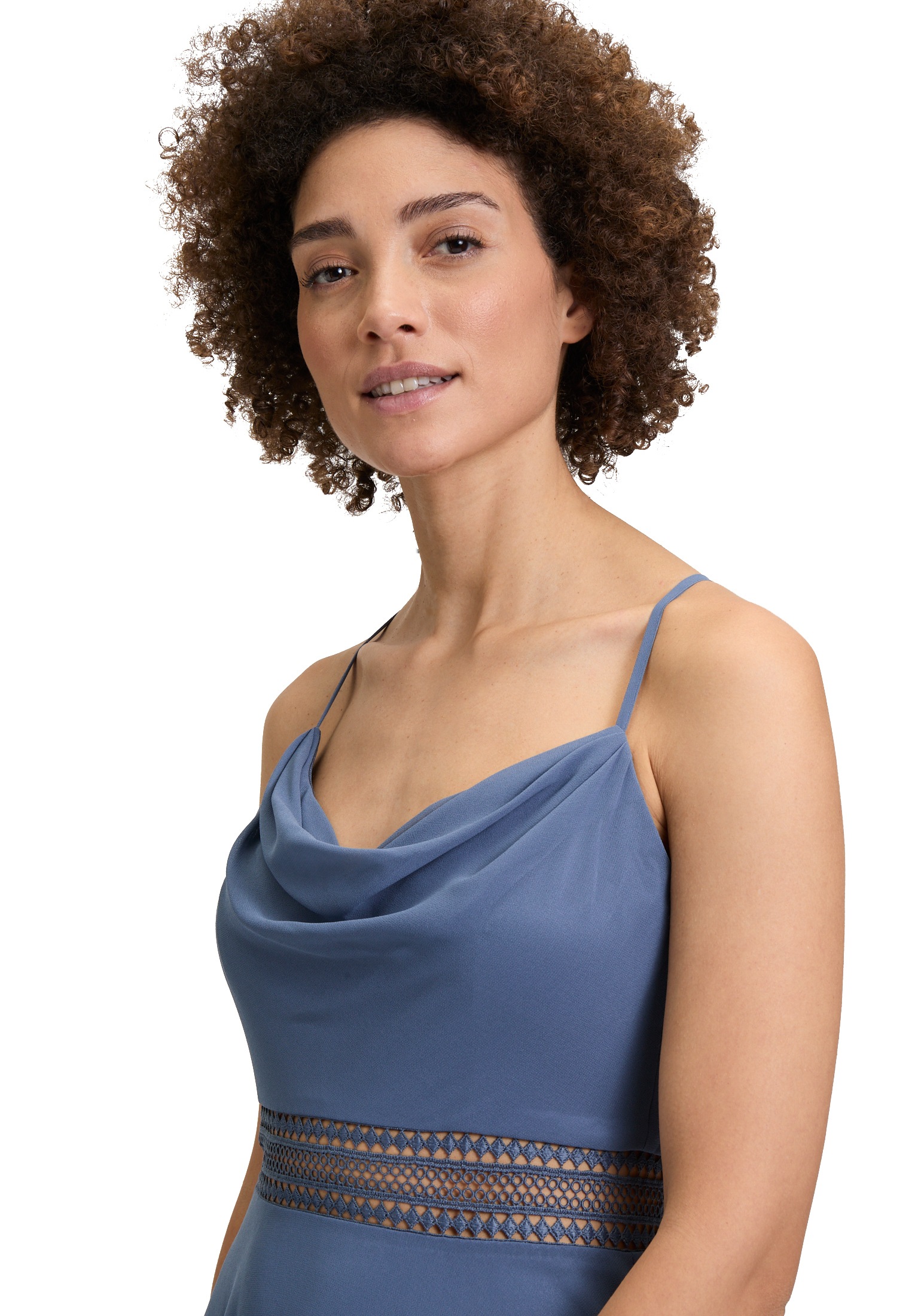 Vera Mont Cocktailkleid »Cocktailkleid mit Wasserfallausschnitt«