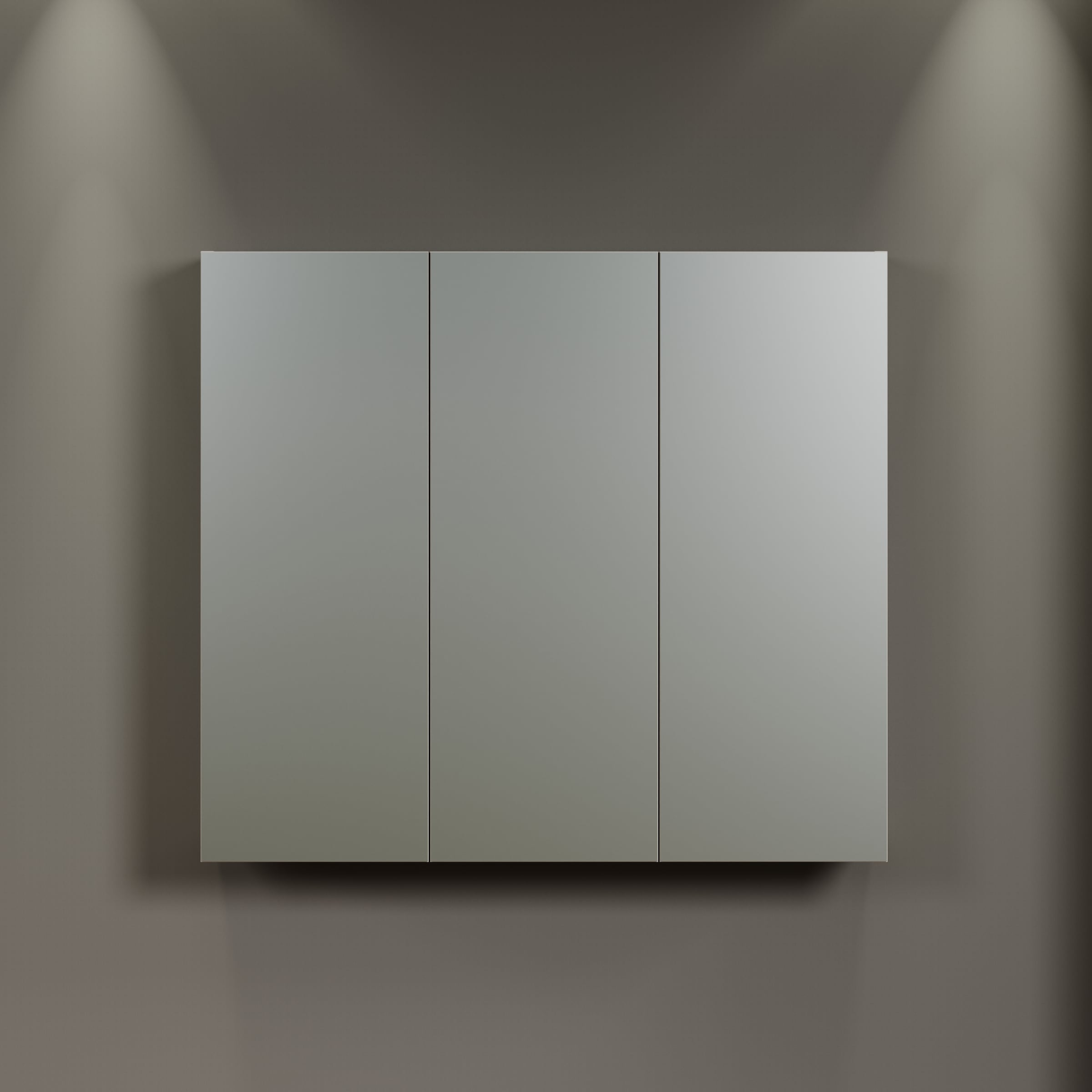welltime Spiegelschrank »Amrum«, (1 St.), 3-Türiger Badspiegel mit Stauraum - Maße (B/T/H) 90/20/80 cm