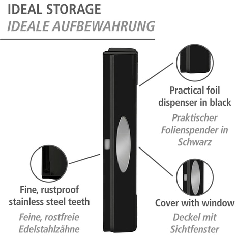WENKO Folienspender »Perfect Cutter«, für Alufolien & Frischhaltefolien, aus Kunststoff