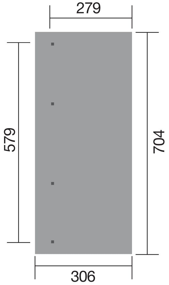 weka Terrassendach »671 Gr.5«, Pfostenstärke 90 mm