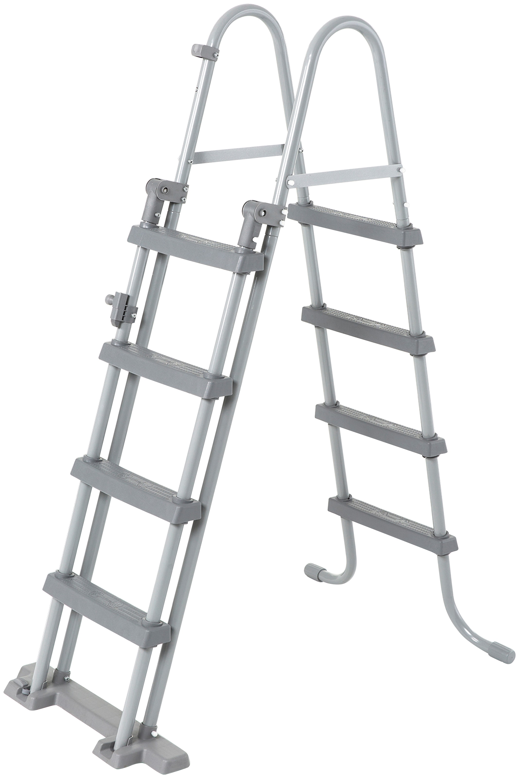 KWAD Rundpool »White Timber inkl. Sicherheitsleiter und Zubehör« 5-tlg 3,6, 5,5 oder 4,6 m Durchmesser, Höhe: 1,32m, mit blauer Folie