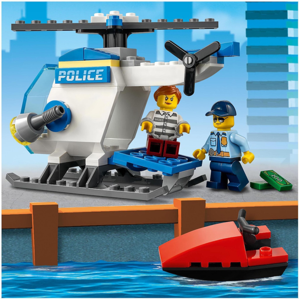 LEGO® Konstruktionsspielsteine »Polizeihubschrauber (60275), LEGO® City Police«, (51 St.), Made in Europe