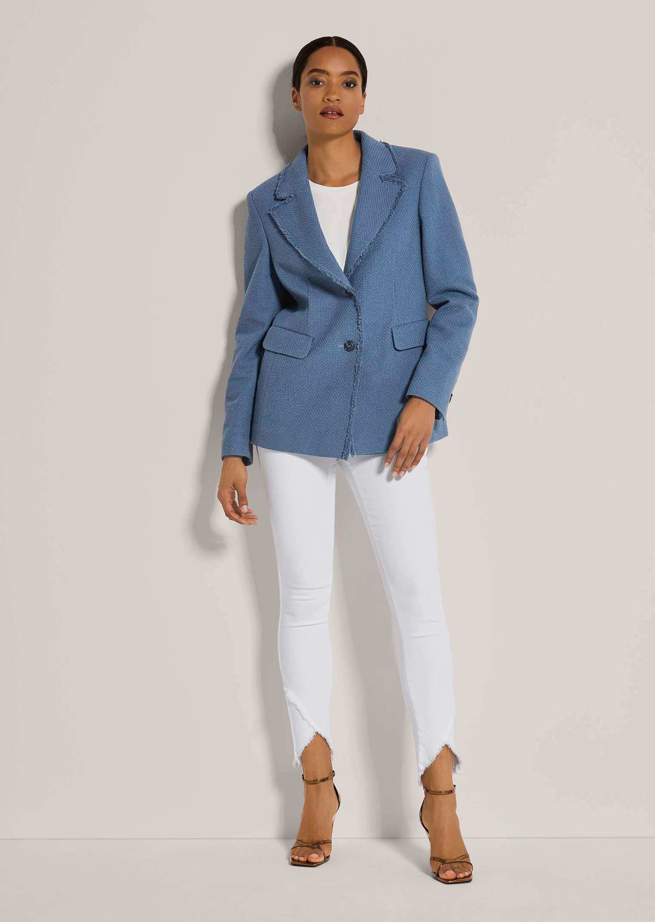 MADELEINE Longblazer »Blazer Longblazer mit Struktur«