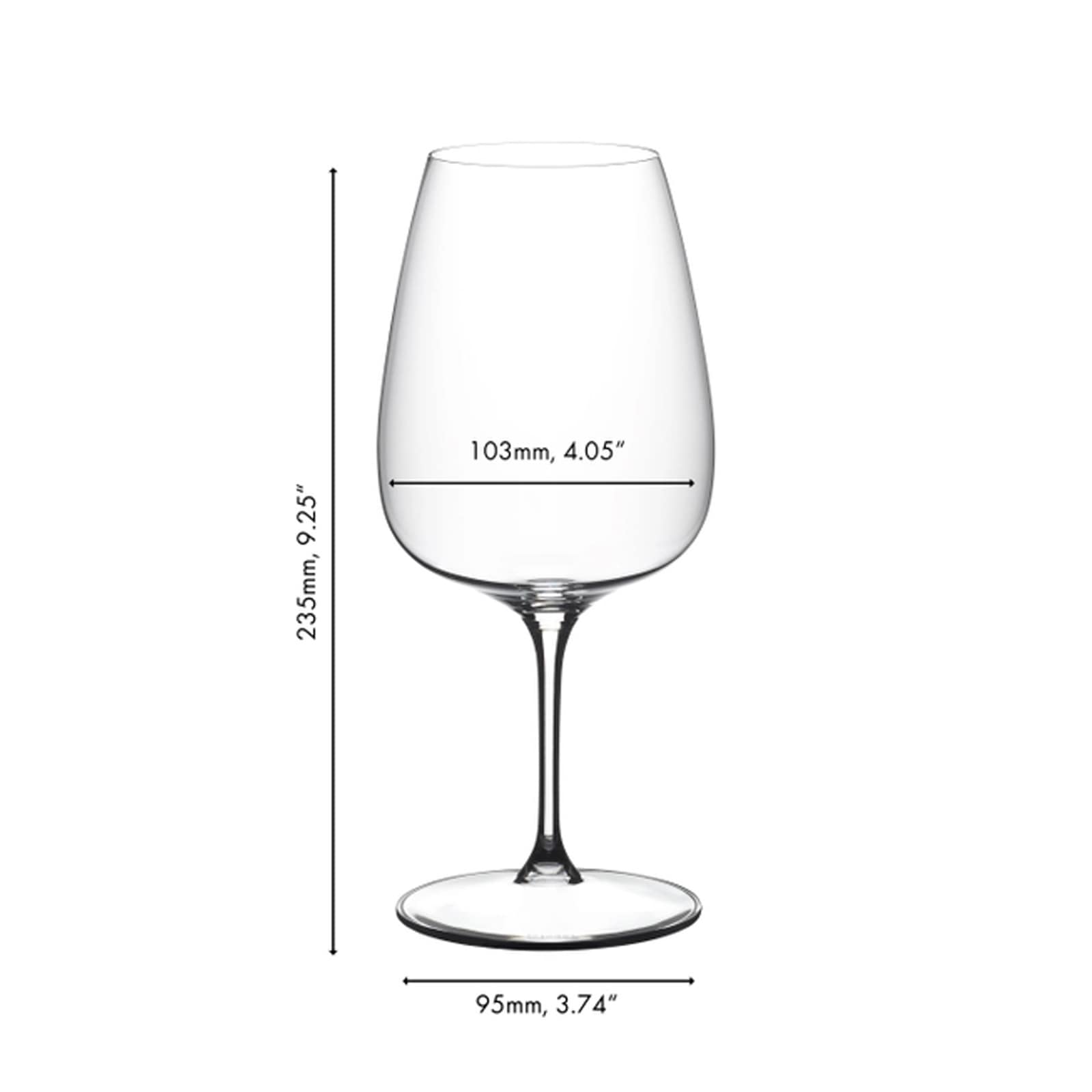 RIEDEL THE WINE GLASS COMPANY Rotweinglas »Cabernet / Merlot / Cocktail Weingläser Grape 830 ml 2er Set transparent«