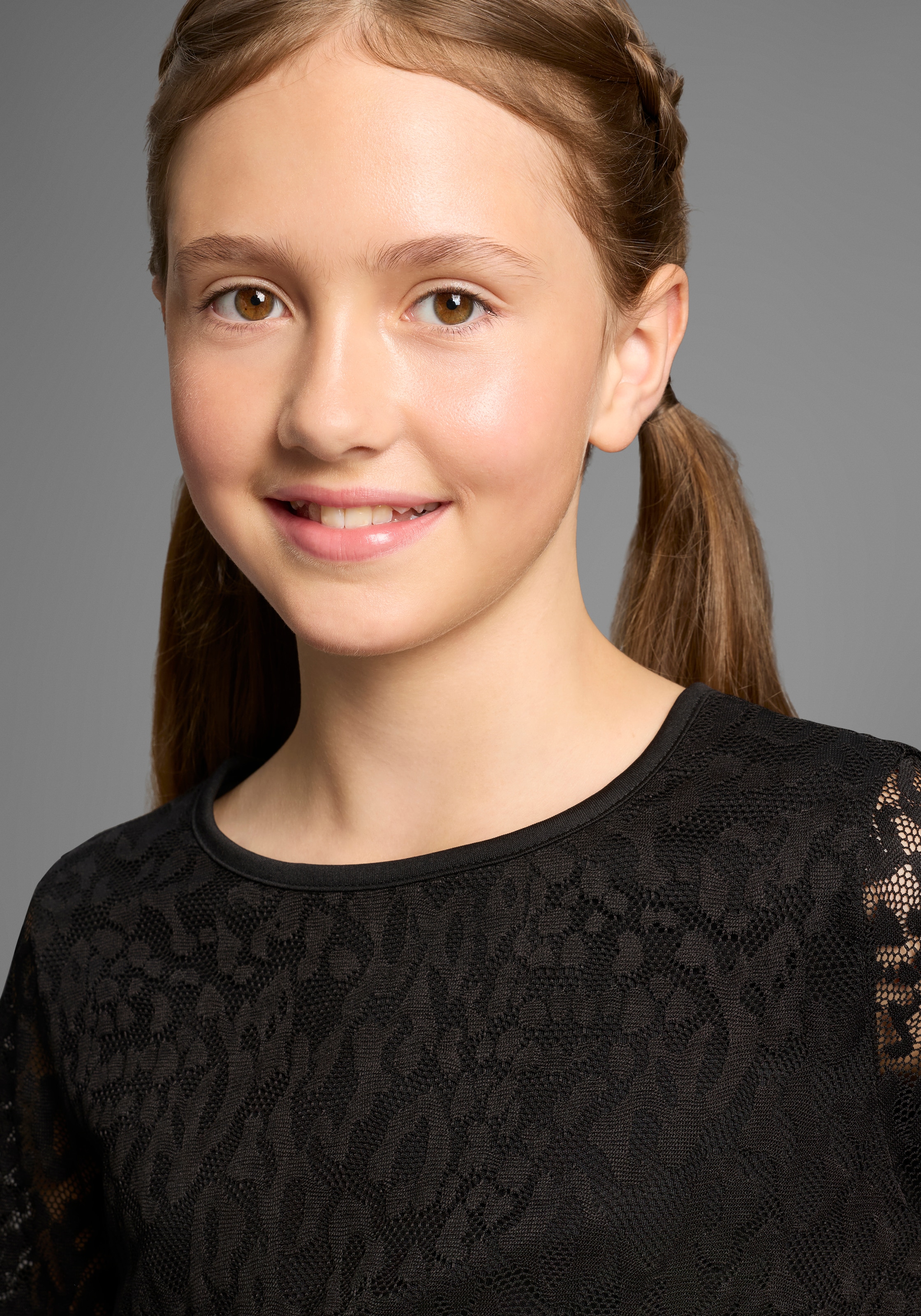 KIDSWORLD Langarmshirt »Spizten-Shirt« Für jeden Anlass, Shirt mit Spitze