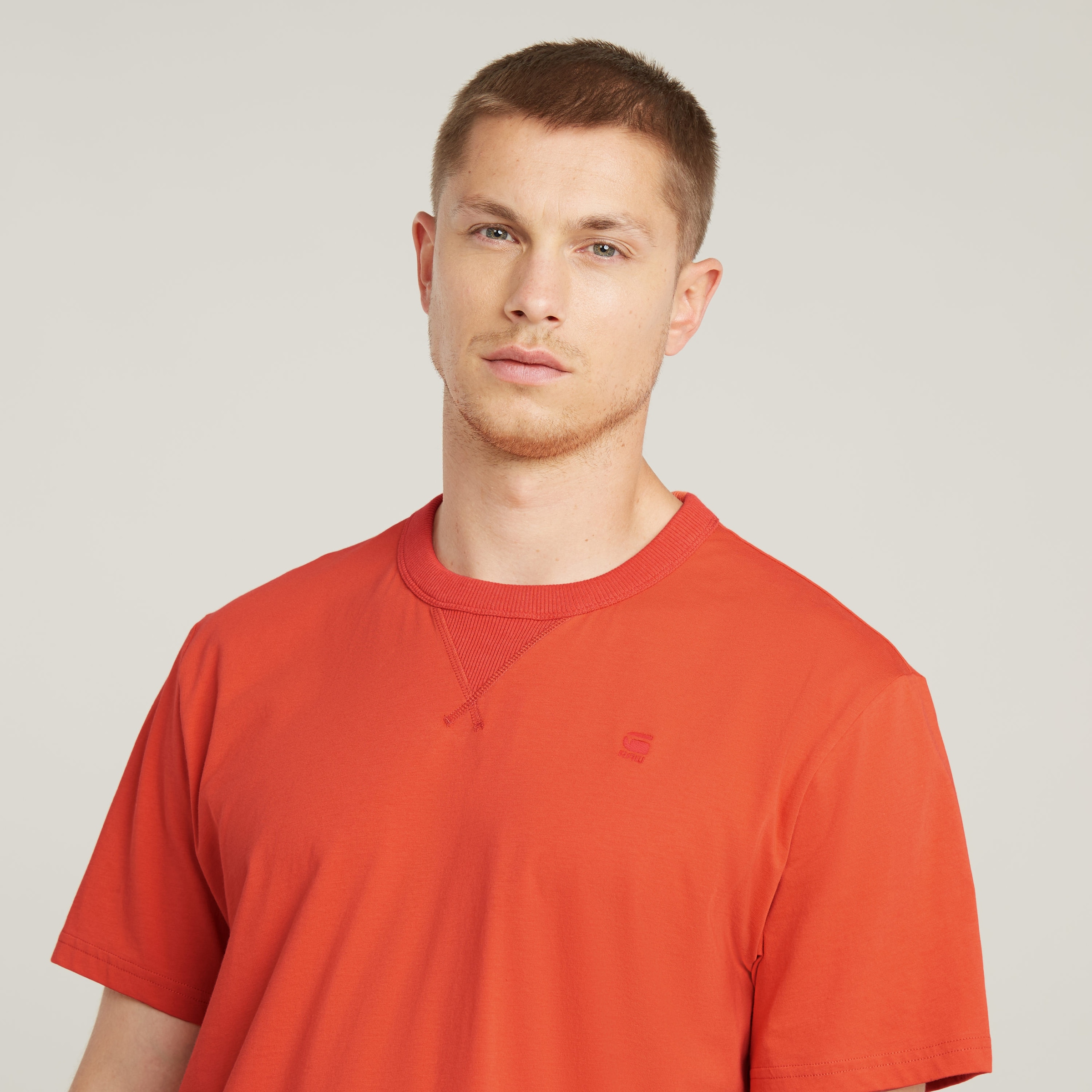G-STAR T-Shirt »Nifous«, Rundhals, mit Rippeinsatz