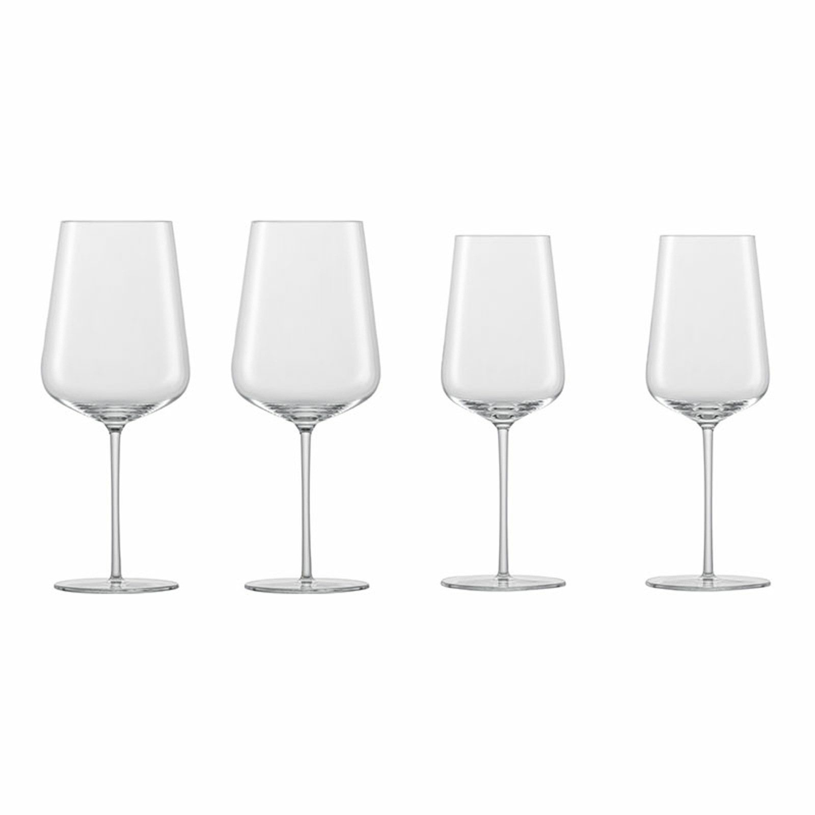Zwiesel Glas Gläser-Set »Chardonnay und Bordeaux Weingläser Vervino 4er Set transparent« Spülmaschinengeeignet