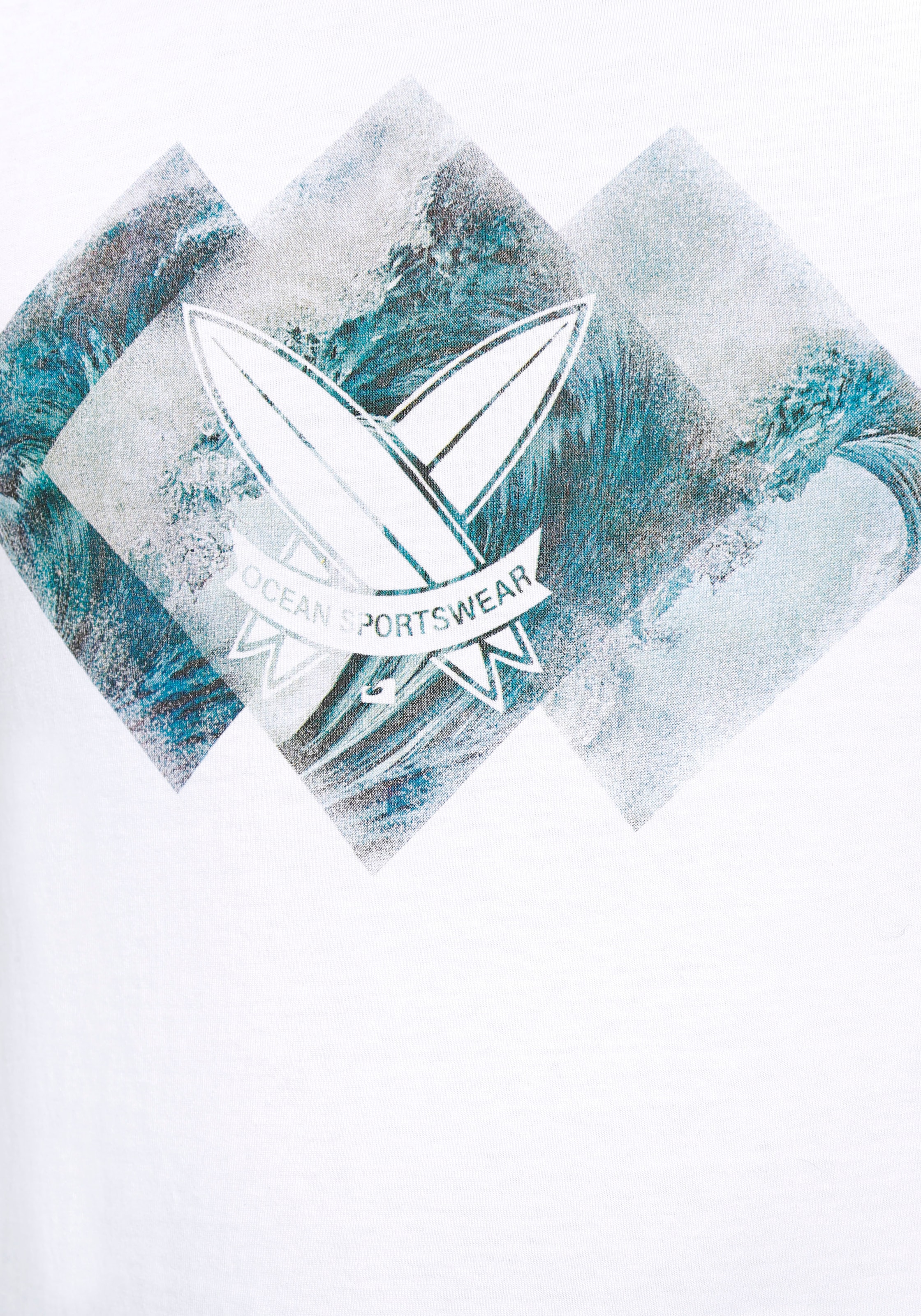 Ocean Sportswear T-Shirt, (2er-Pack), kurzärmelig, schmal geschnitten, mit Print, Rundhalsausschnitt