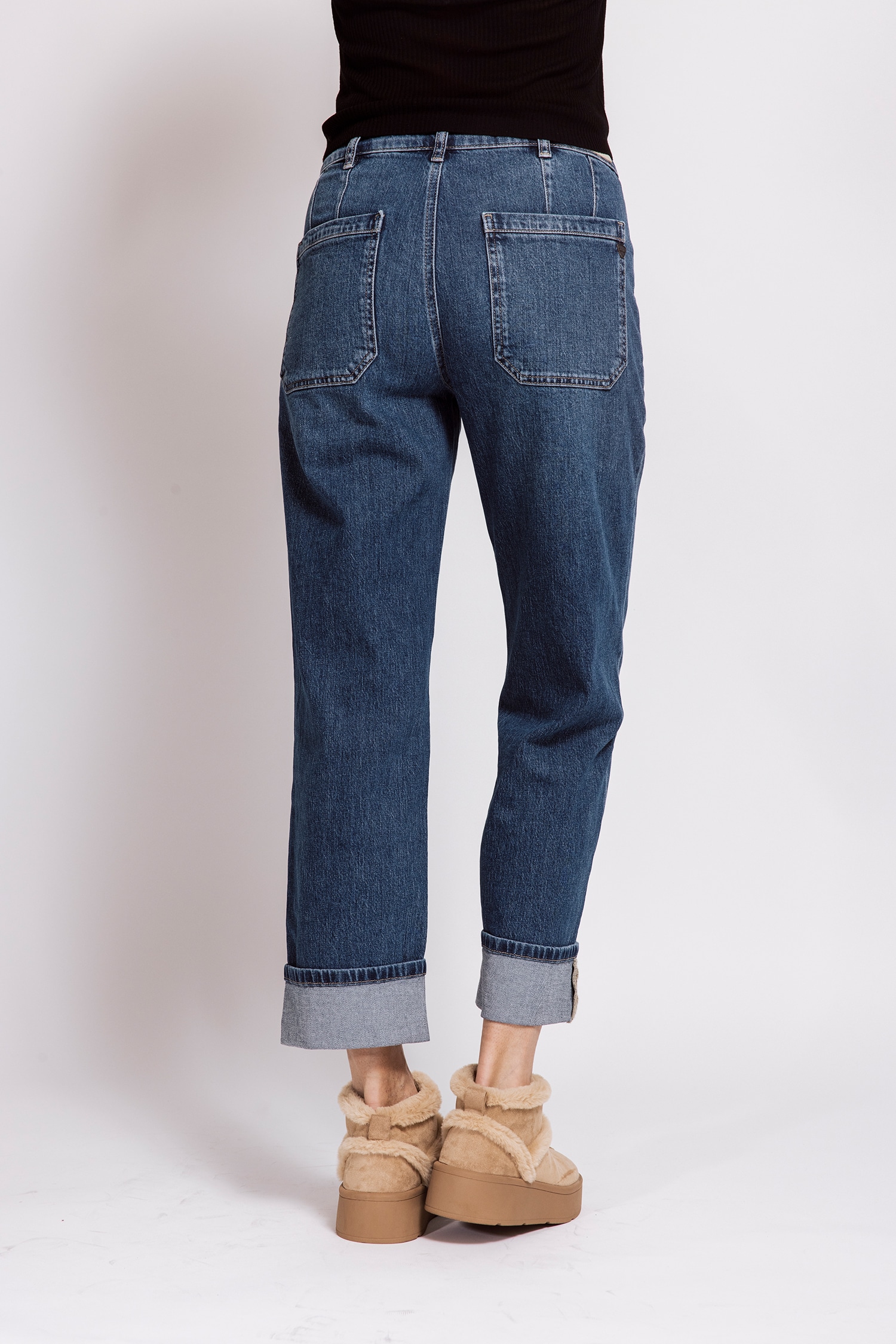 Zhrill Weite Jeans »KARLI« Jeans mit Aufschlag, aus Baumwollmischung mit Elasthan