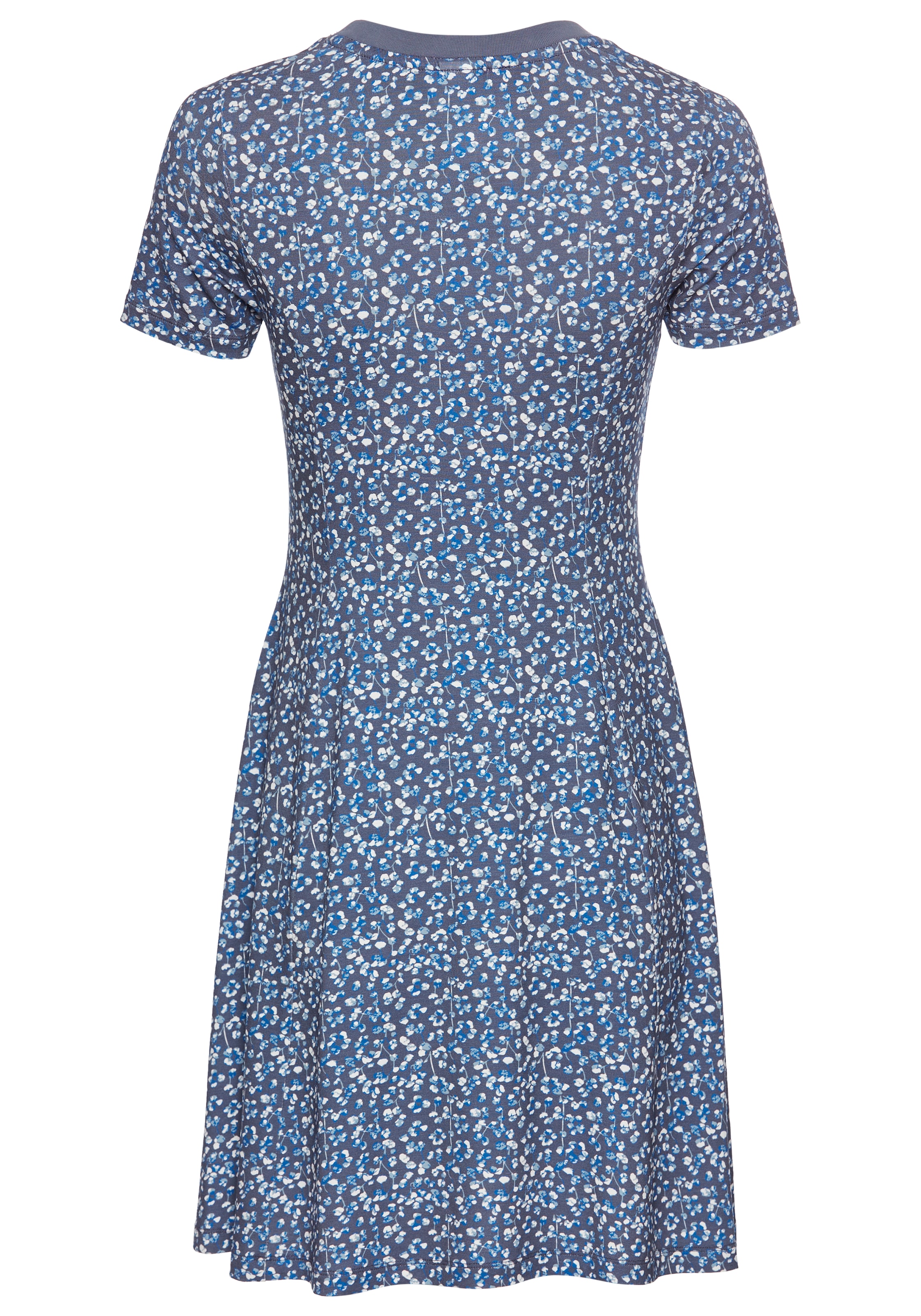 KangaROOS Jerseykleid, aus weichem Jersey mit Mille-Fleurs Druck