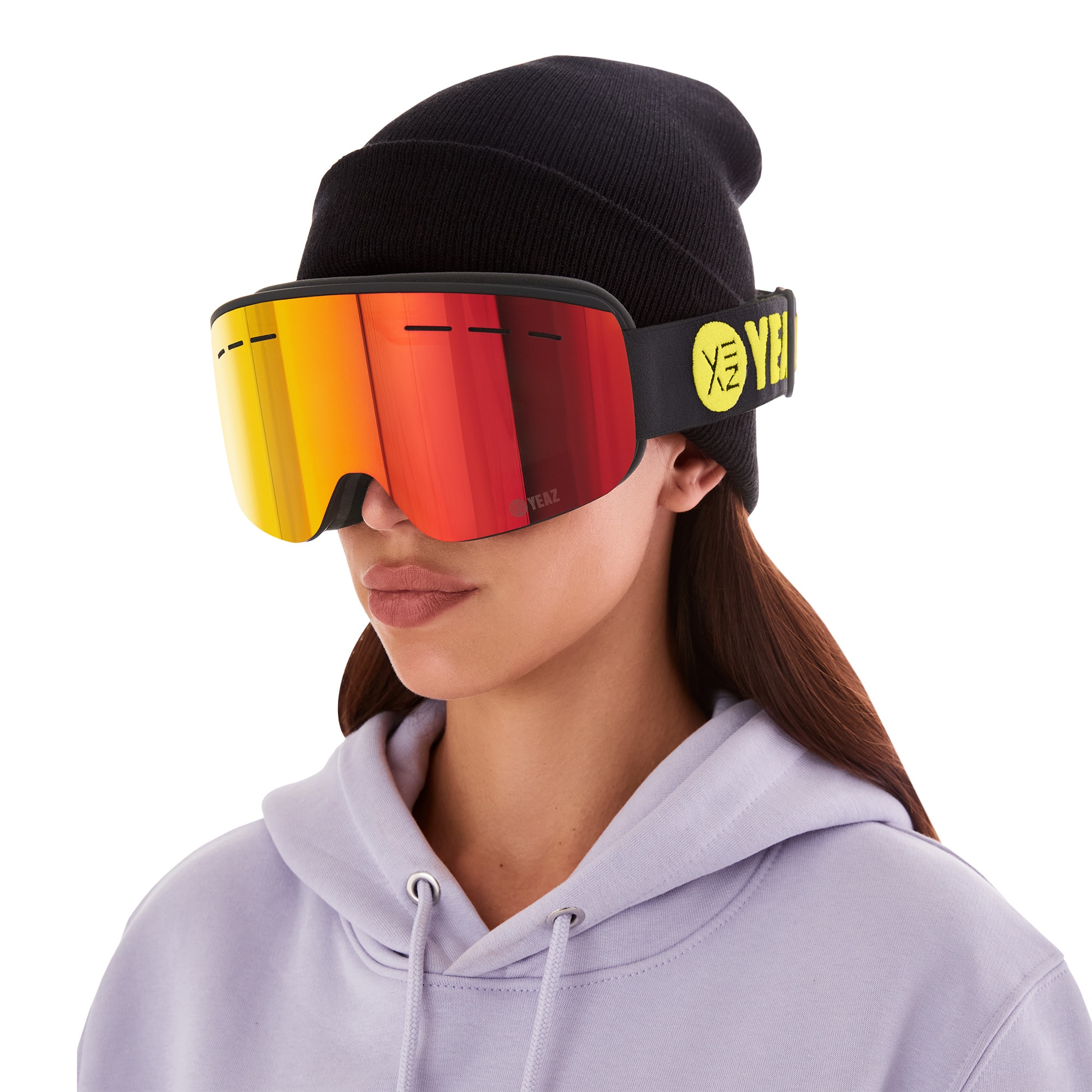 YEAZ Snowboardbrille »Ski- Snowboardbrille schwarz RISE«