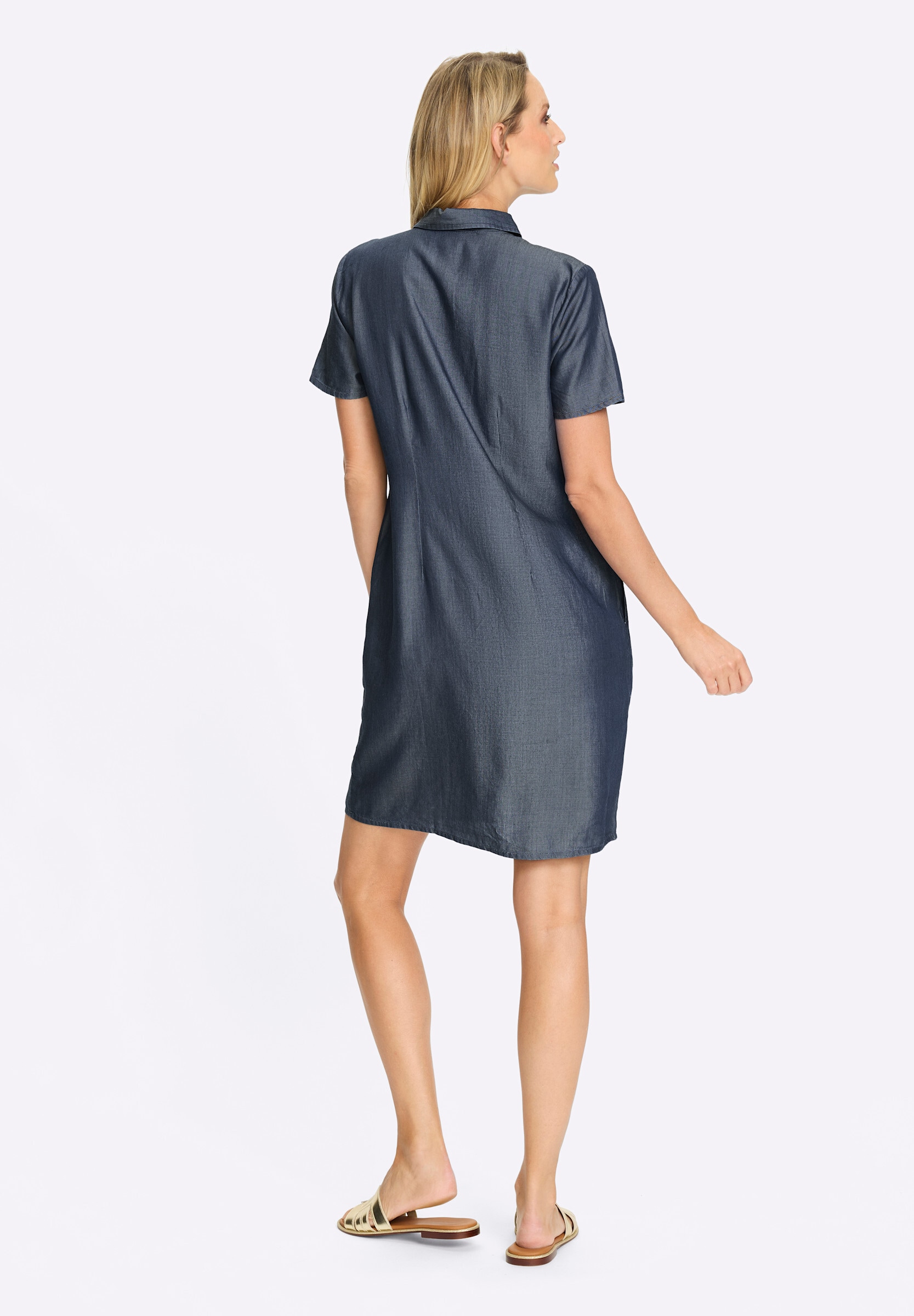 heine Sommerkleid »Kleid Polokleid mit Nahttaschen« Nahttasche