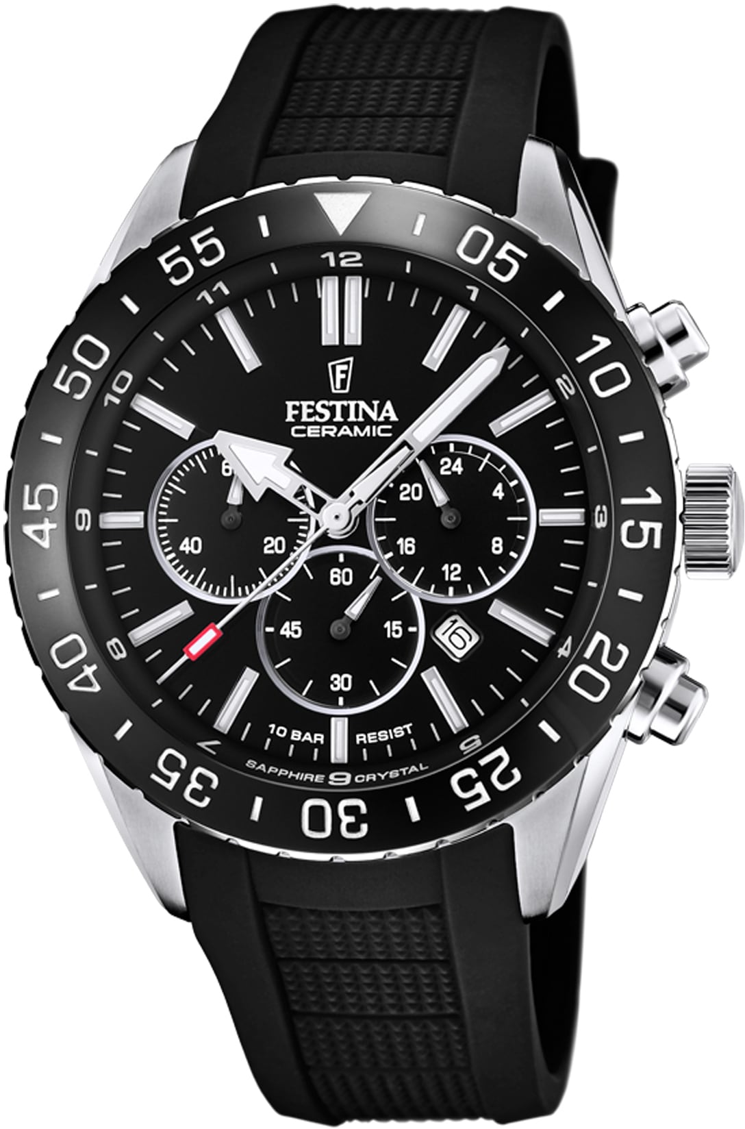 Festina Chronograph »F20515/2«, Armbanduhr, Quarzuhr, Herrenuhr, Stoppfunktion