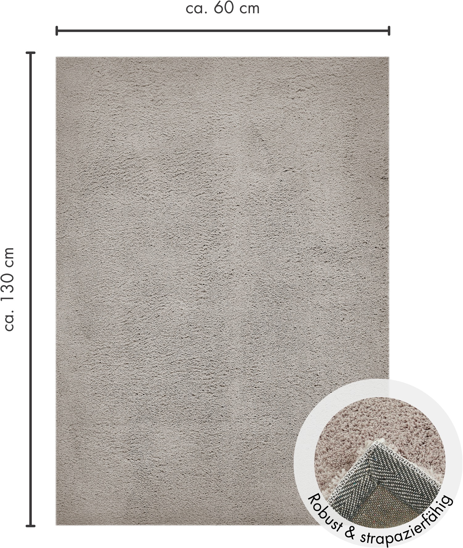 Andiamo Teppich »San Paolo« rechteckig 27 mm Höhe Uni Farben, weiche Qualität, ideal im Wohnzimmer & Schlafzimmer