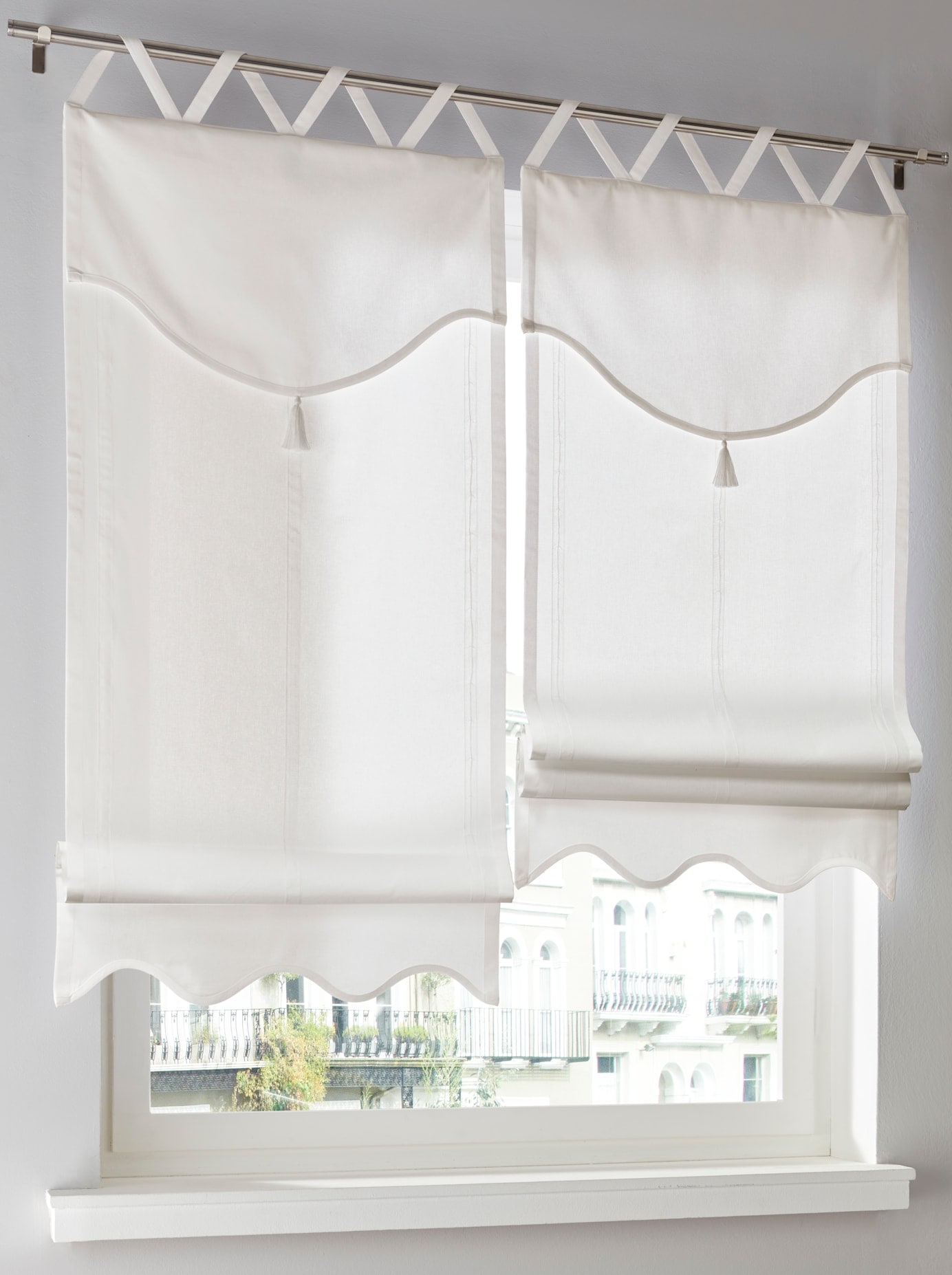 heine home Raffrollo mit Schlaufen