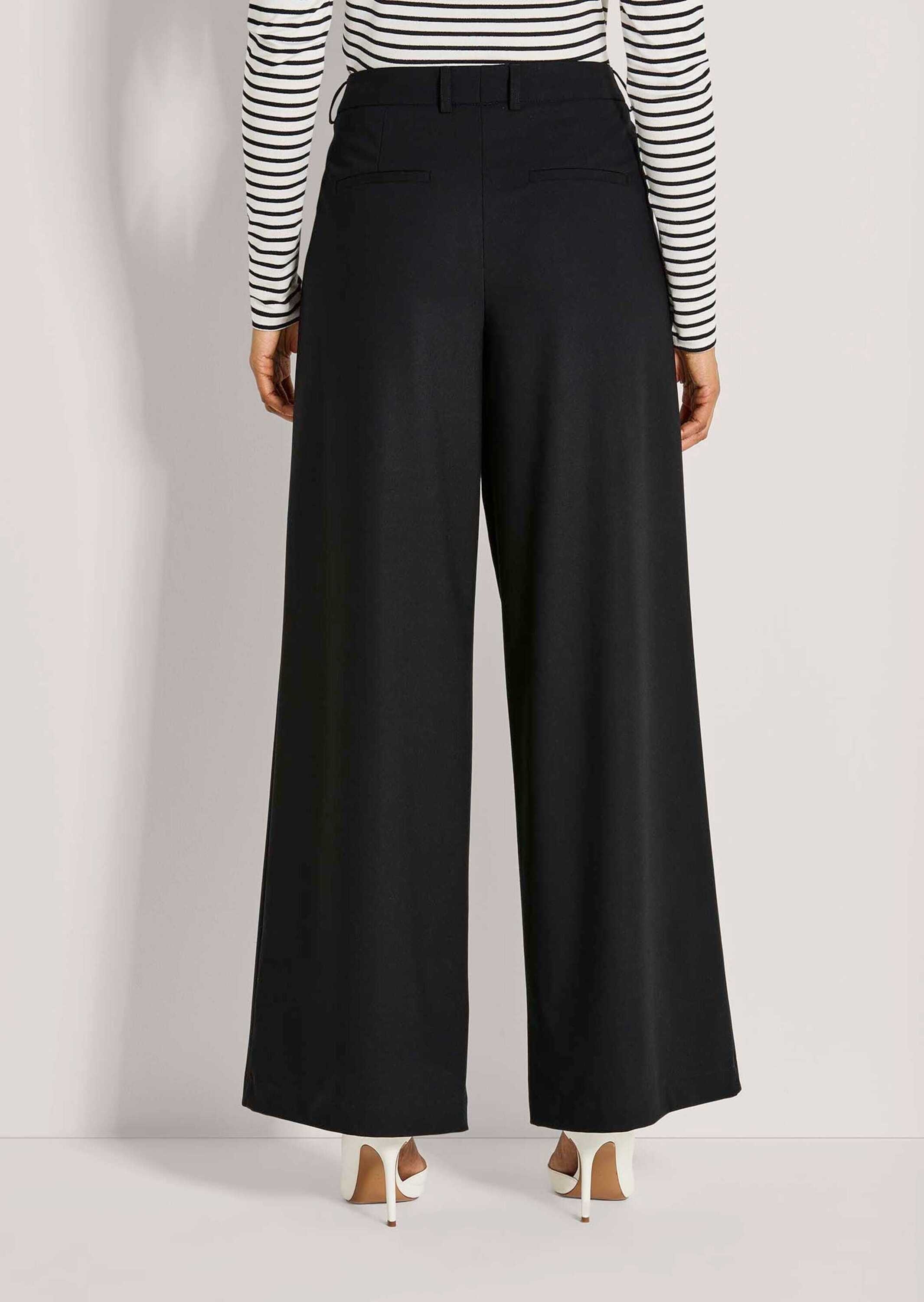 MADELEINE Bundfaltenhose »Palazzohose Elegante Palazzohose mit weitem Bein«