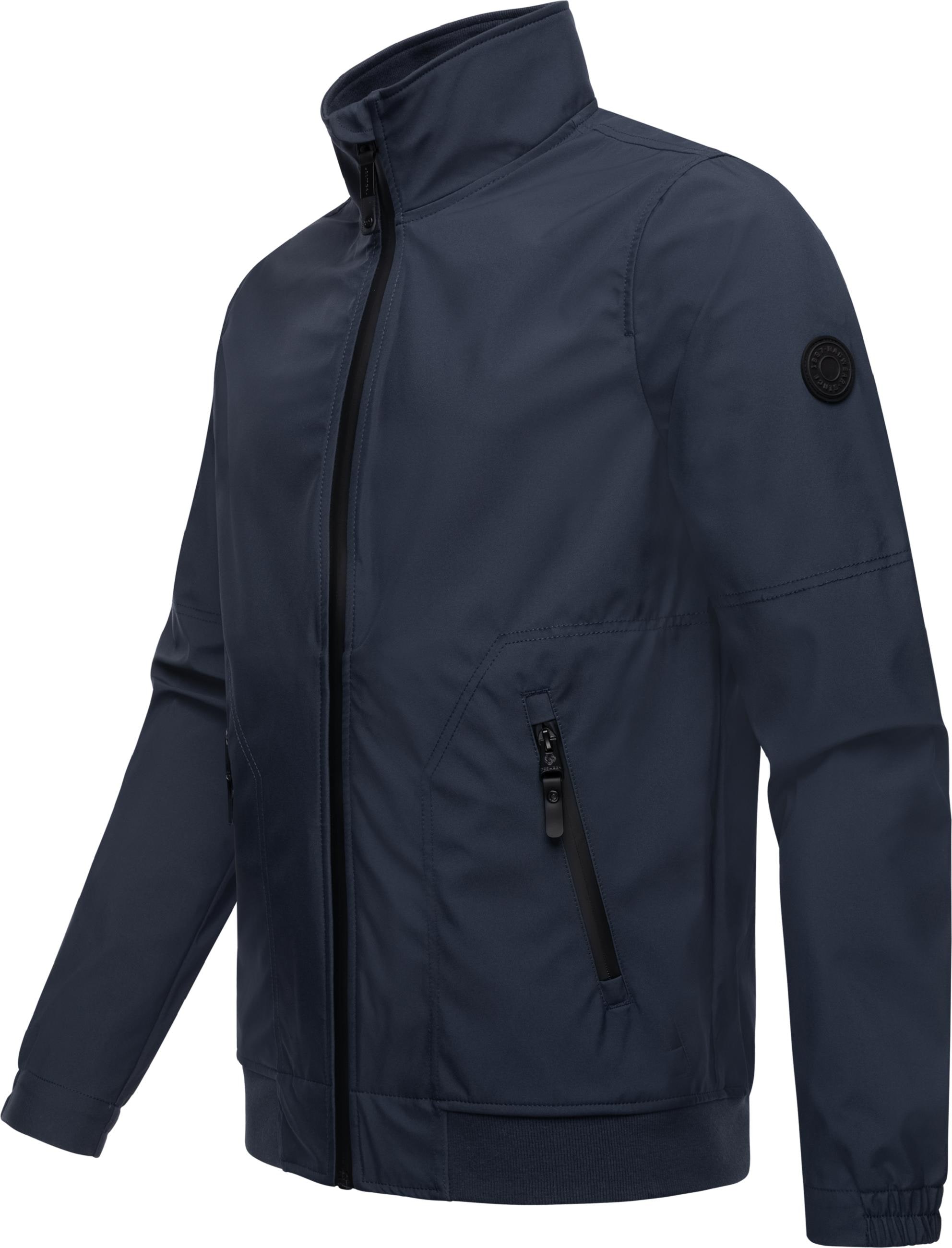 Ragwear Outdoorjacke »Outdoorjacke Collwie«, ohne Kapuze, wasserdichte Herren Übergangsjacke mit hohem Kragen