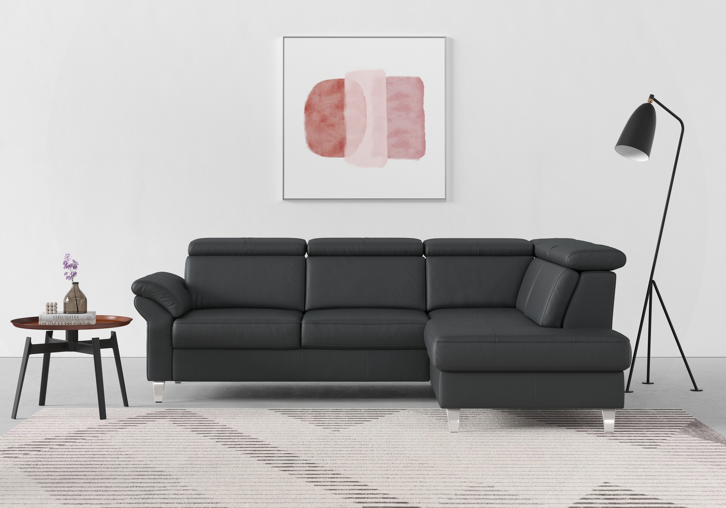 sit&more Ecksofa, inklusive Kopfteilverstellung, wahlweise mit Bettfunktion und Bettkasten