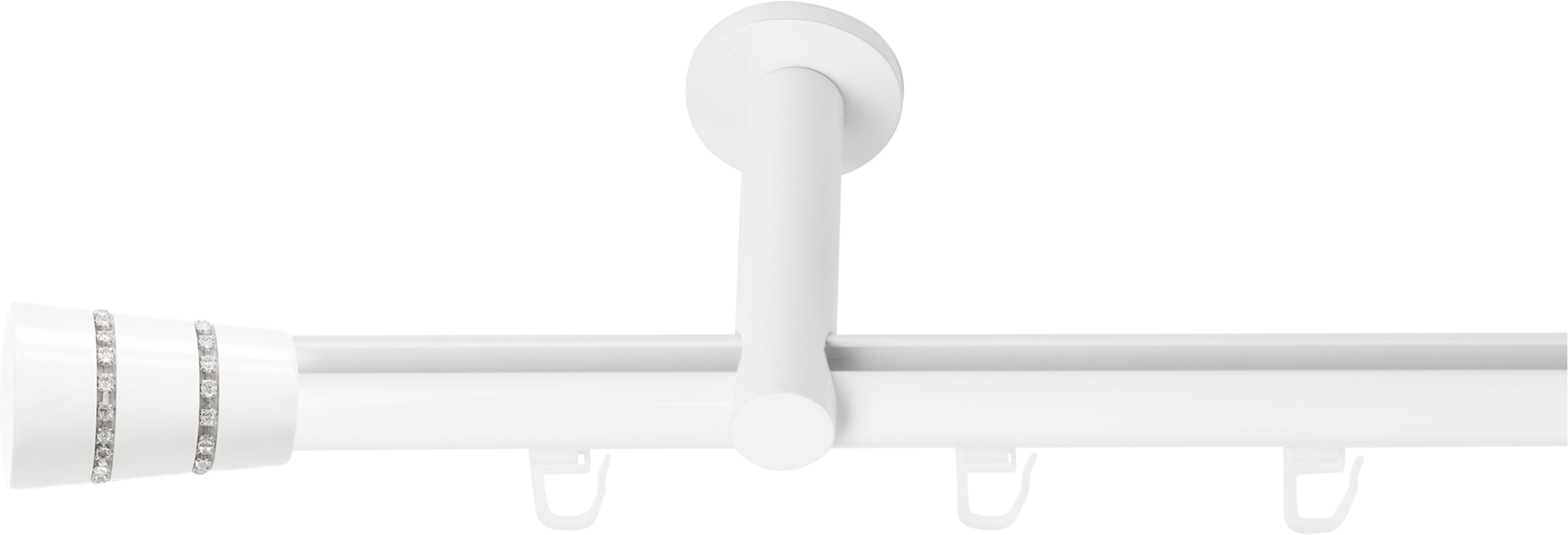 SN DECO GROUP Gardinenstange Ø 19 mm 1 läufig-läufig Fixmaß;kürzbar