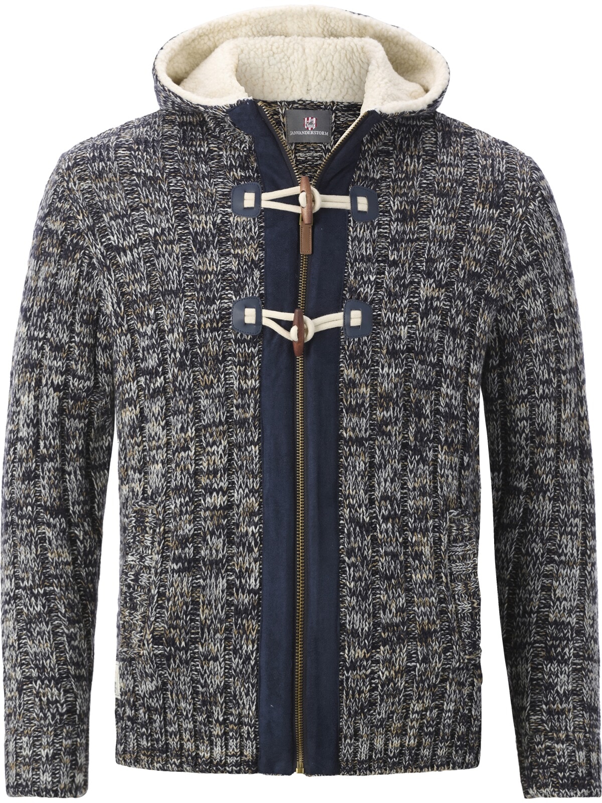 Jan Vanderstorm Kapuzenstrickjacke »Outdoor Strickjacke EIRBORG«