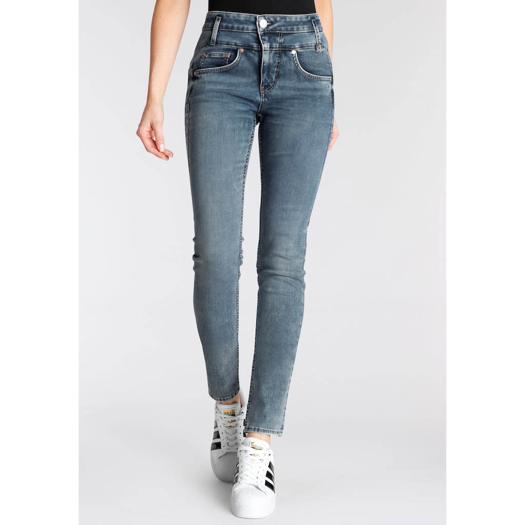 Herrlicher High-waist-Jeans »Sharp Slim Reused Denim«