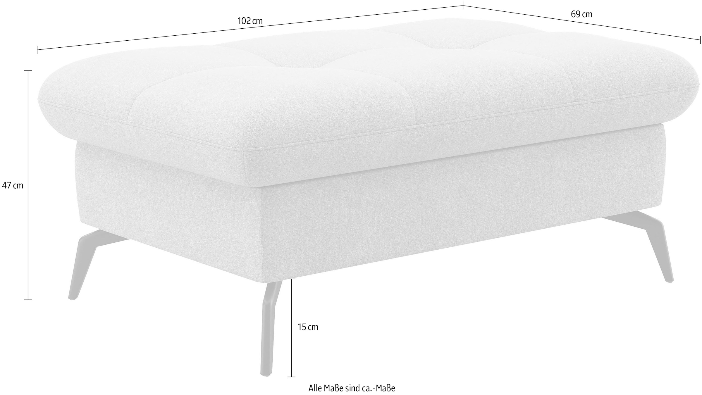 sit&more Polsterhocker »Amica«, mit Stauraum