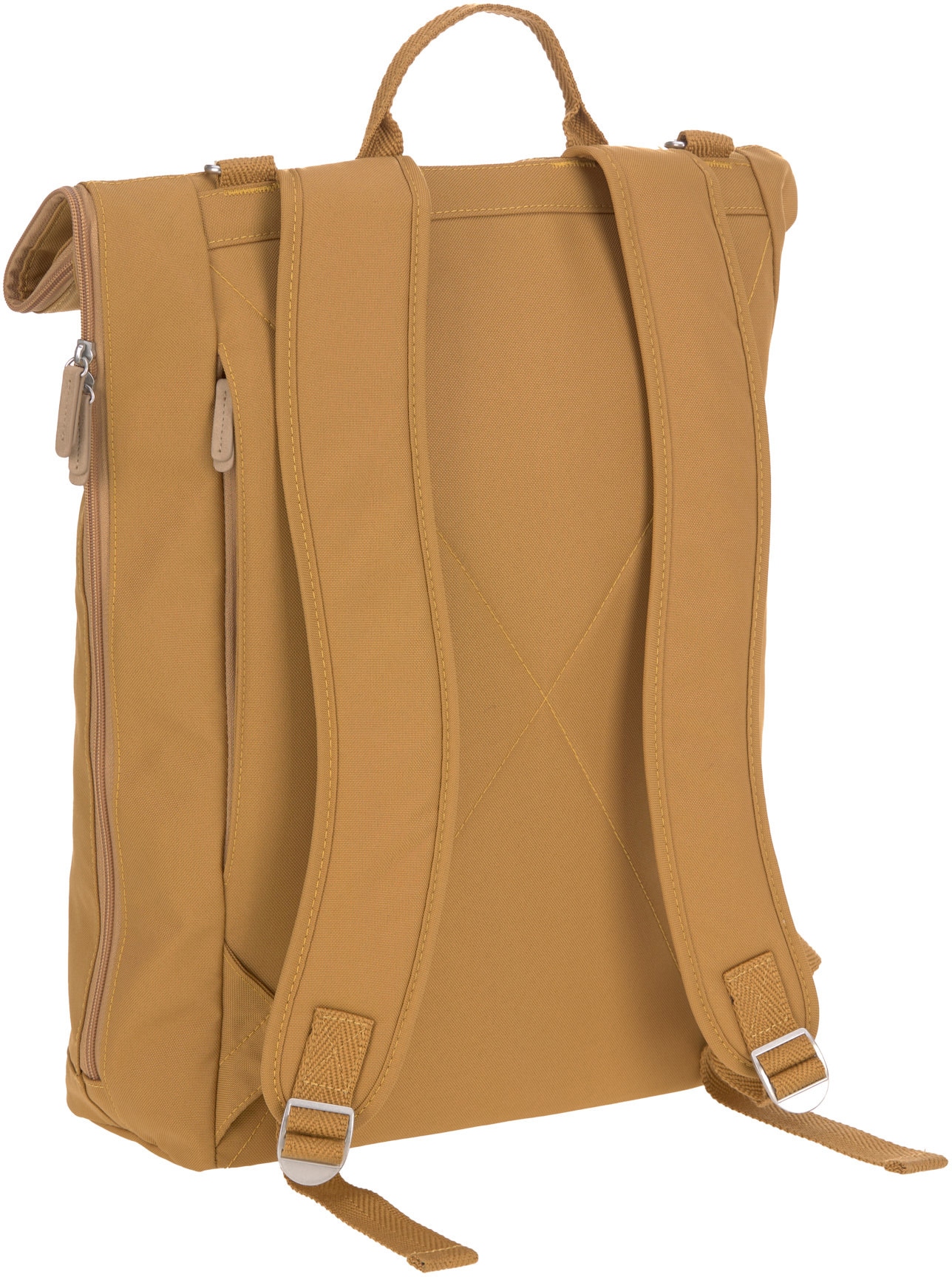 LÄSSIG Wickelrucksack »Green Label, Rolltop, orange«, PETA-approved vegan; zum Teil aus recyceltem Material