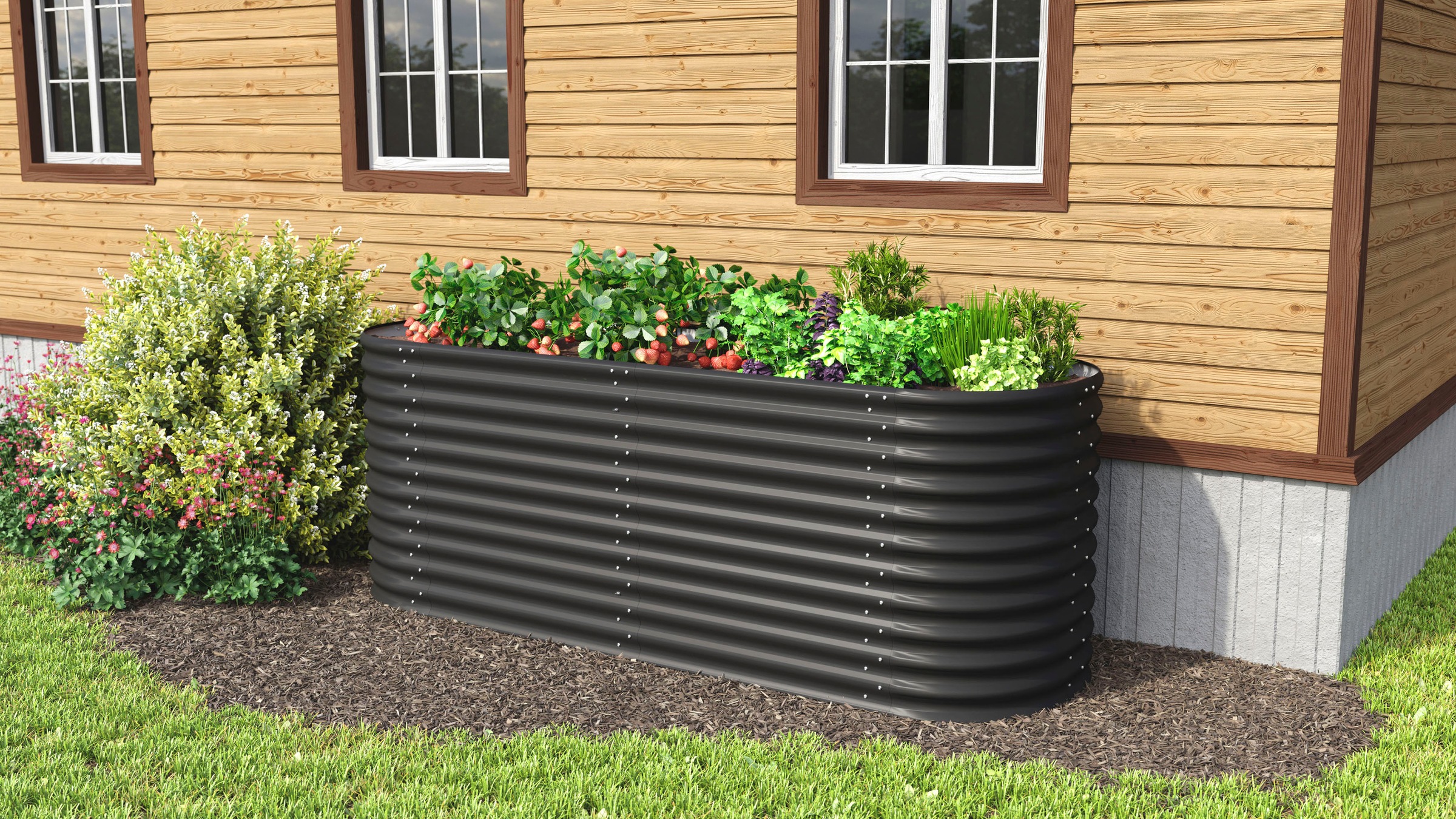 Vitavia Hochbeet »Erweiterung Stretched 858«, TxH: 80x86 cm, schwarz