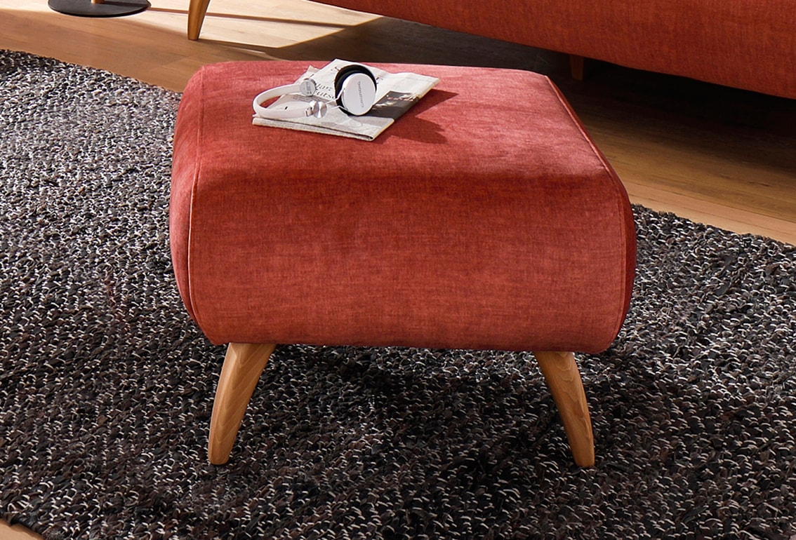 Home affaire Hocker »Baggio«, mit Holzfüßen