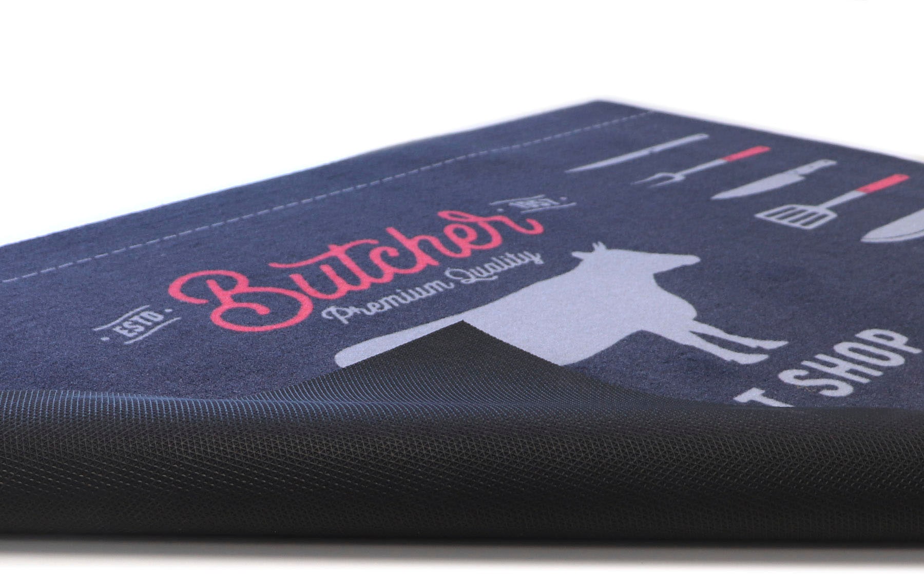 Primaflor-Ideen in Textil Fußmatte »BBQ Grillunterlage BEEF, Made in Belgium«, rechteckig, 5 mm Höhe, Grillmatte ideal als Bodenschutz, ruschhemmend, waschbar
