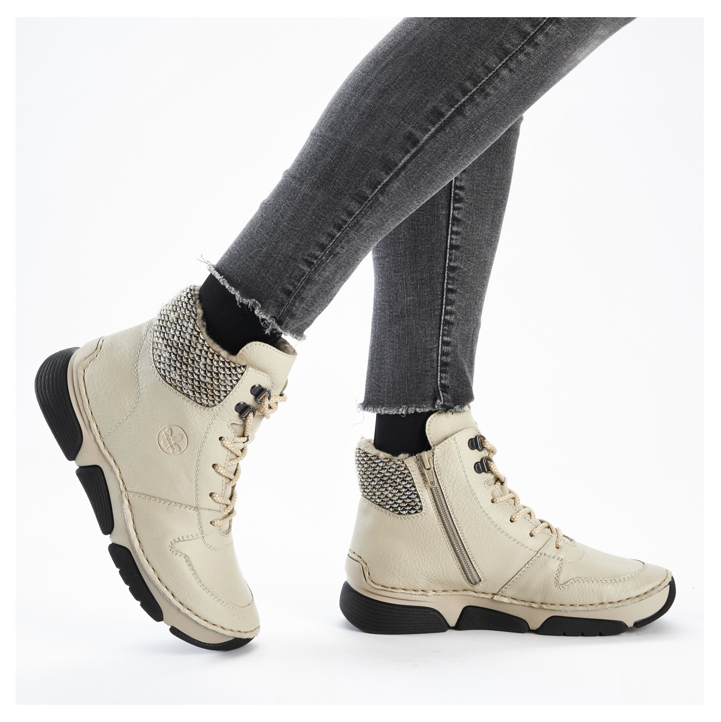 Rieker Winterboots  , Schnürboots, Stiefelette mit praktischem Innenreißverschluss