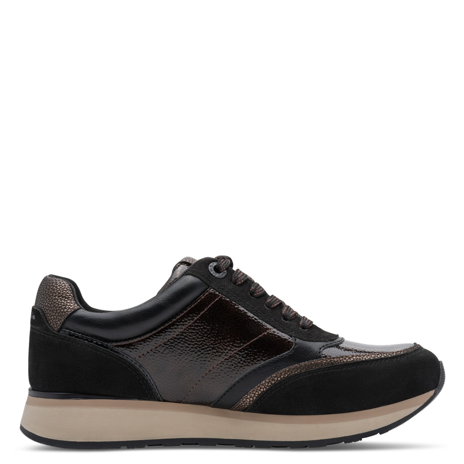 Tamaris Plateausneaker  Halbschuh, Schnürschuh mit praktischem Außenreißverschluss