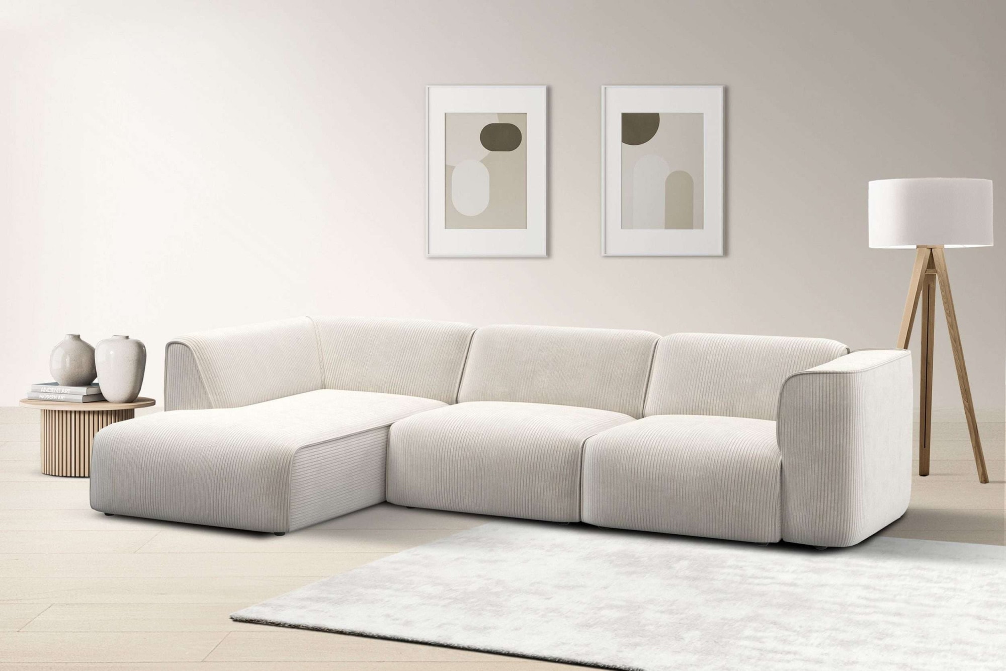 OTTO home Ecksofa »Merid L-Form, B: 295 cm - OTTO. Verlässliche Qualität.« jederzeit durch Module erweiterbar