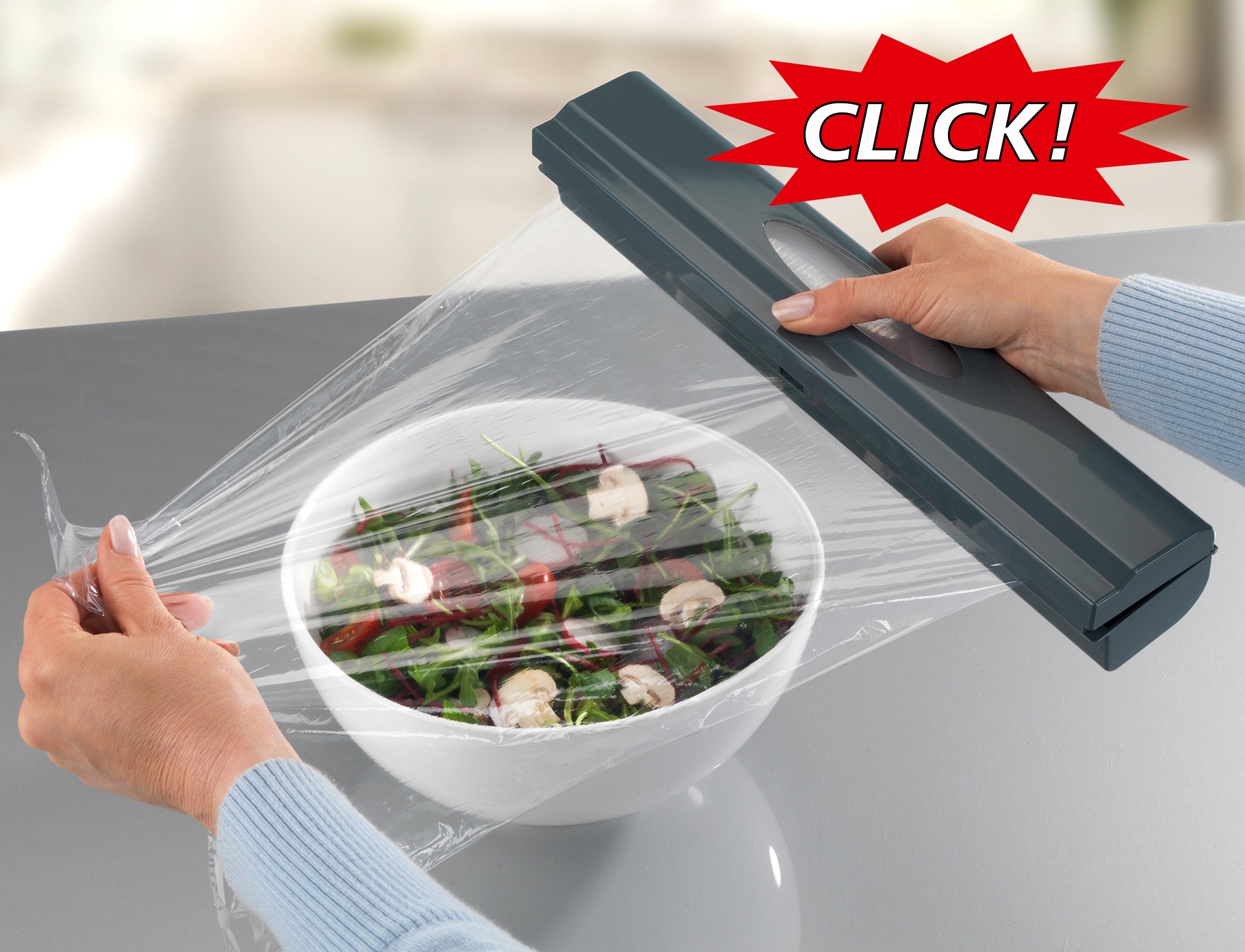WENKO Folienspender »Modell Perfect-Cutter«, (Set, 2 St.), für Folienrollen bis 33 cm Breite, für Alufolien und Frischhaltefolien