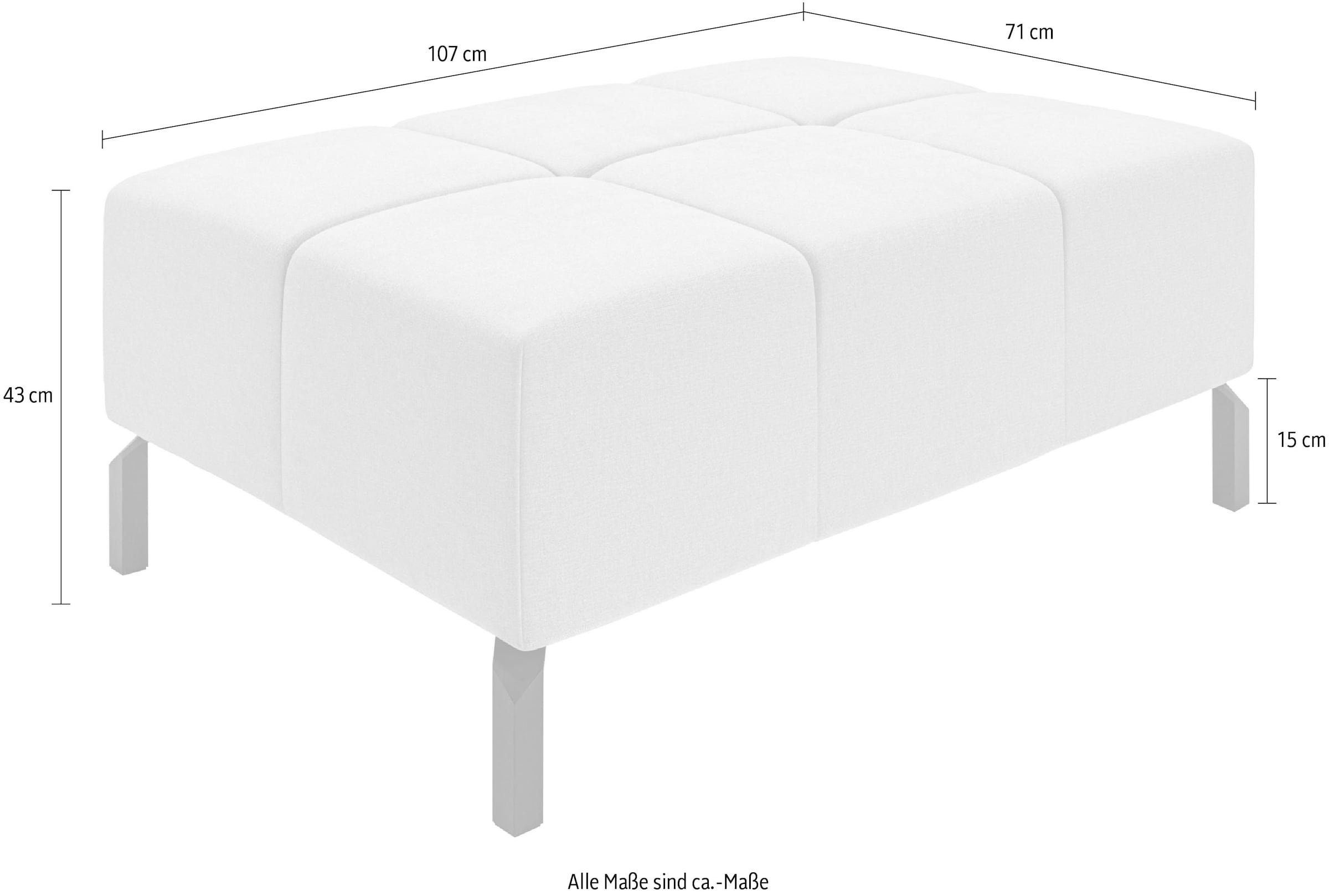 INOSIGN Hockerbank »Ancona New« passend zum Ecksofa  "Ancona New", auch in Easy care-Bezug