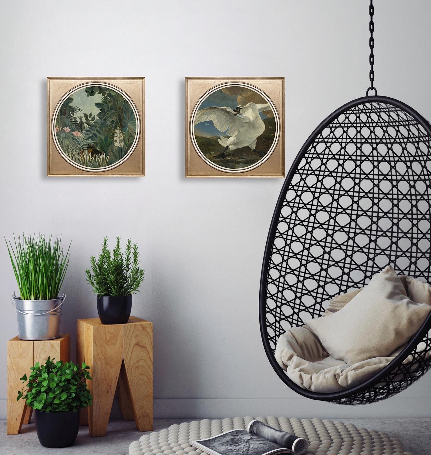 queence Acrylglasbild »Weißer Schwan«, Kunst-Vögel-Vogelbilder-Ente-Enten-Gemälde, Fine Art-Print in Galeriequalität