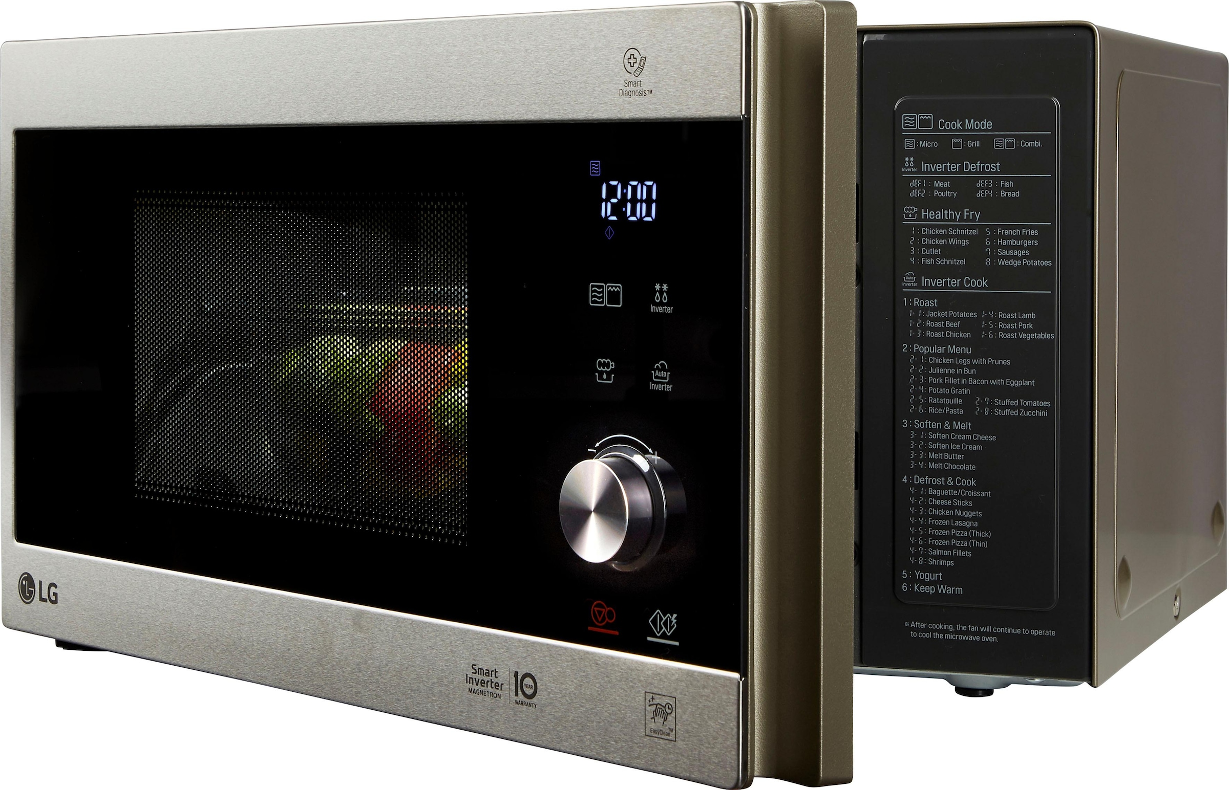 LG Mikrowelle »MH 6565 CPS«, Grill, 1000 W, Smart Inverter Technologie,  echte Glasfront mit 3 Jahren XXL Garantie