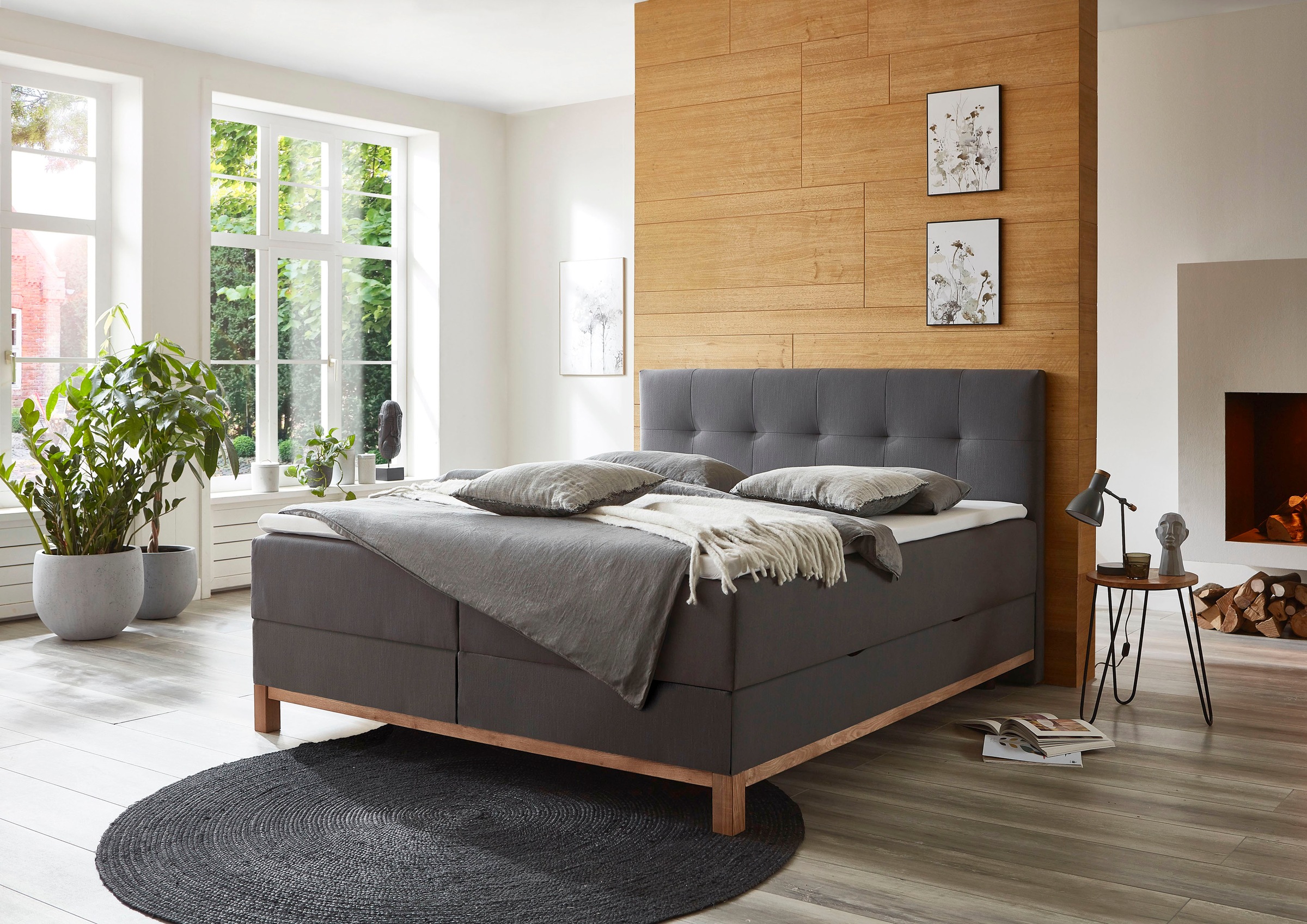 meise.möbel Boxspringbett »Catania«, mit Bettkasten und Topper