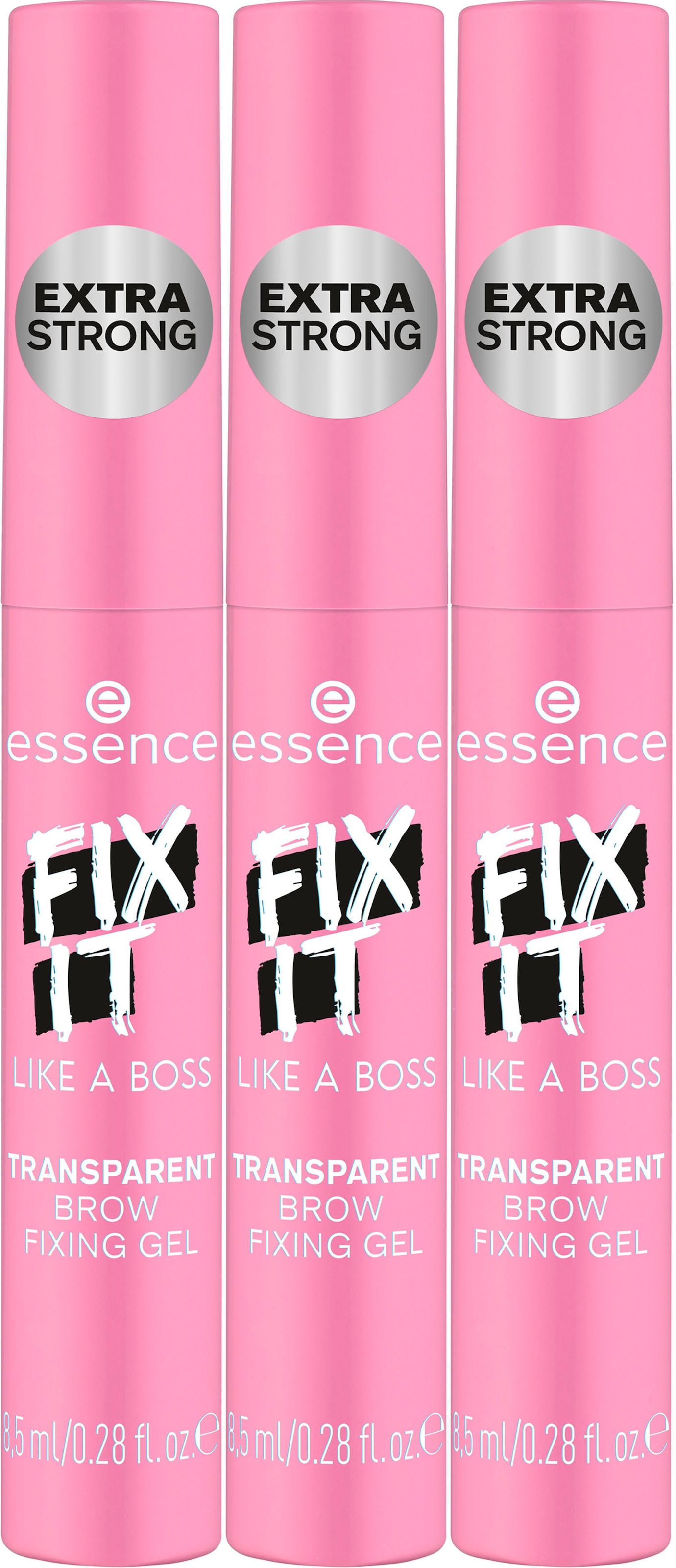 Augenbrauen-Gel »FIX IT LIKE A BOSS TRANSPARENT BROW FIXING GEL«, (Set, 3 tlg.)