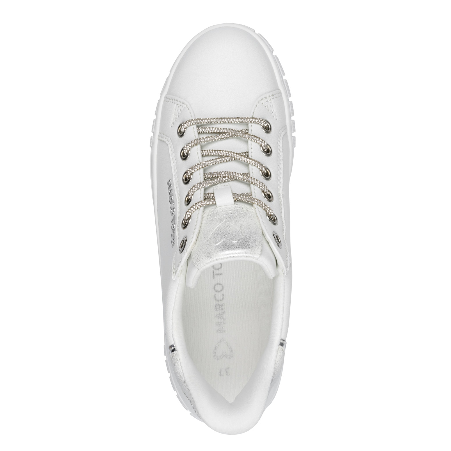 MARCO TOZZI Plateausneaker  , Freizeitschuh, Halbschuh, Schnürschuh mit gepolstertem Schaftrand