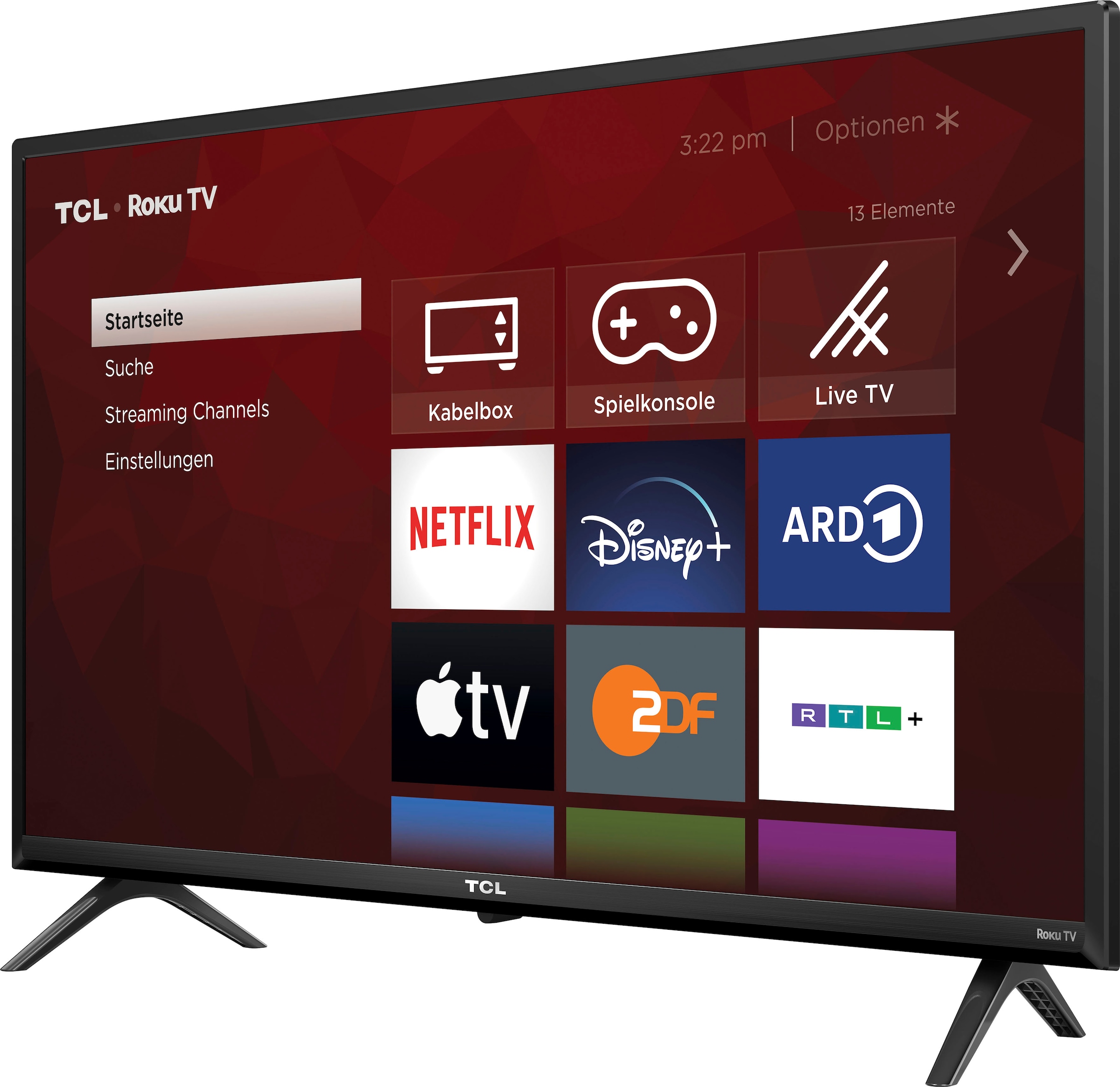 TCL LCD-LED Fernseher »32RS530X1«, 80 cm/32 Zoll, HD, Smart-TV, Roku TV, Smart HDR, HDR10, Chromecast