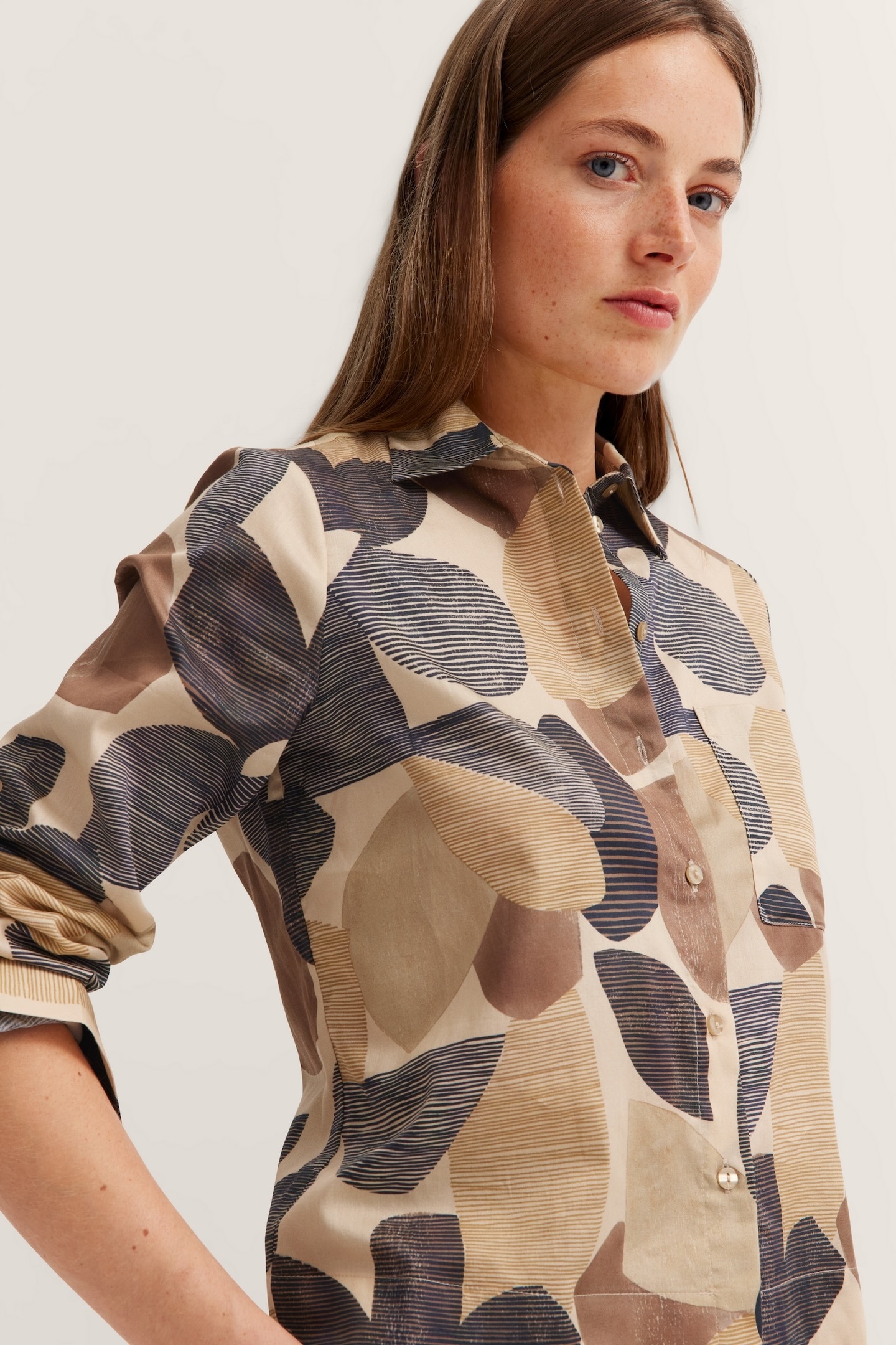 bugatti Hemdbluse, aus Baumwolle