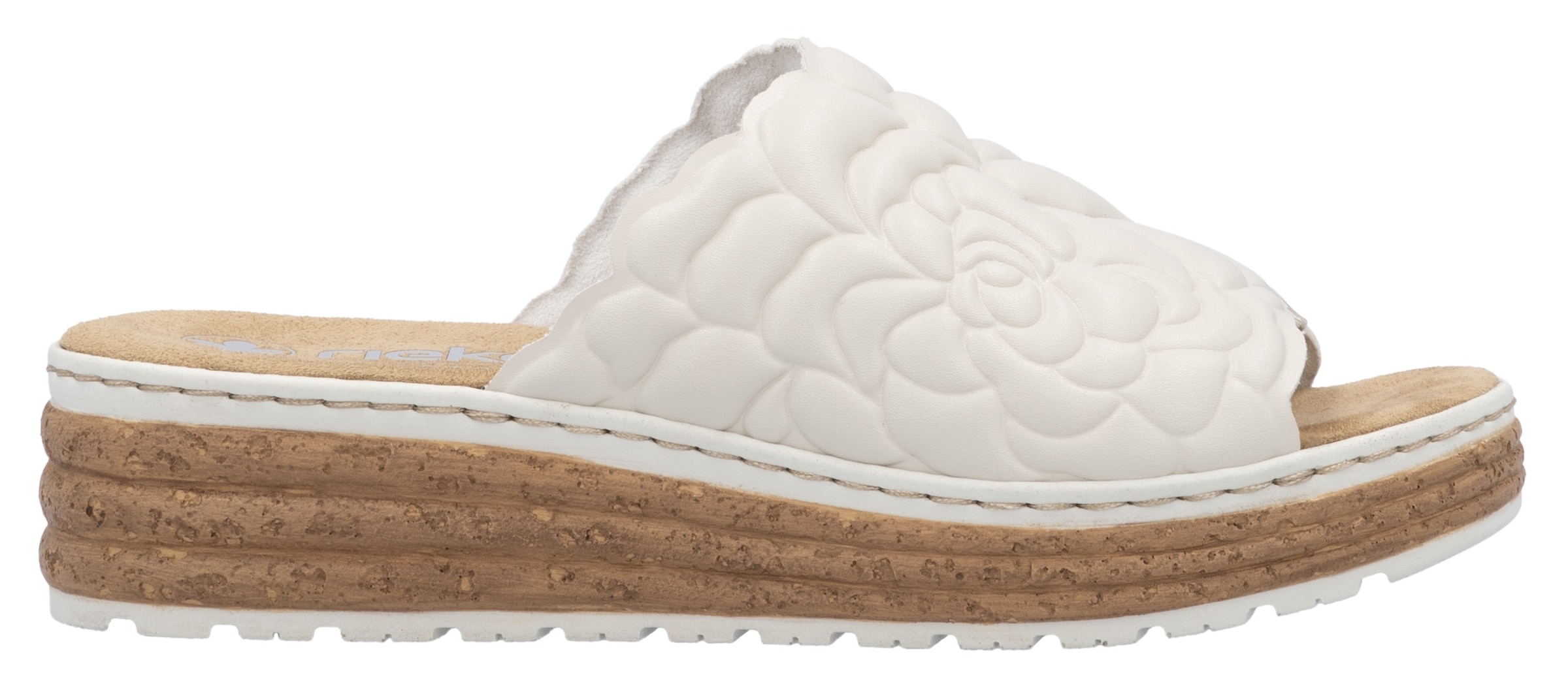 Rieker Pantolette, Sommerschuh, Schlappen, Hausschuh mit weicher Innensohle