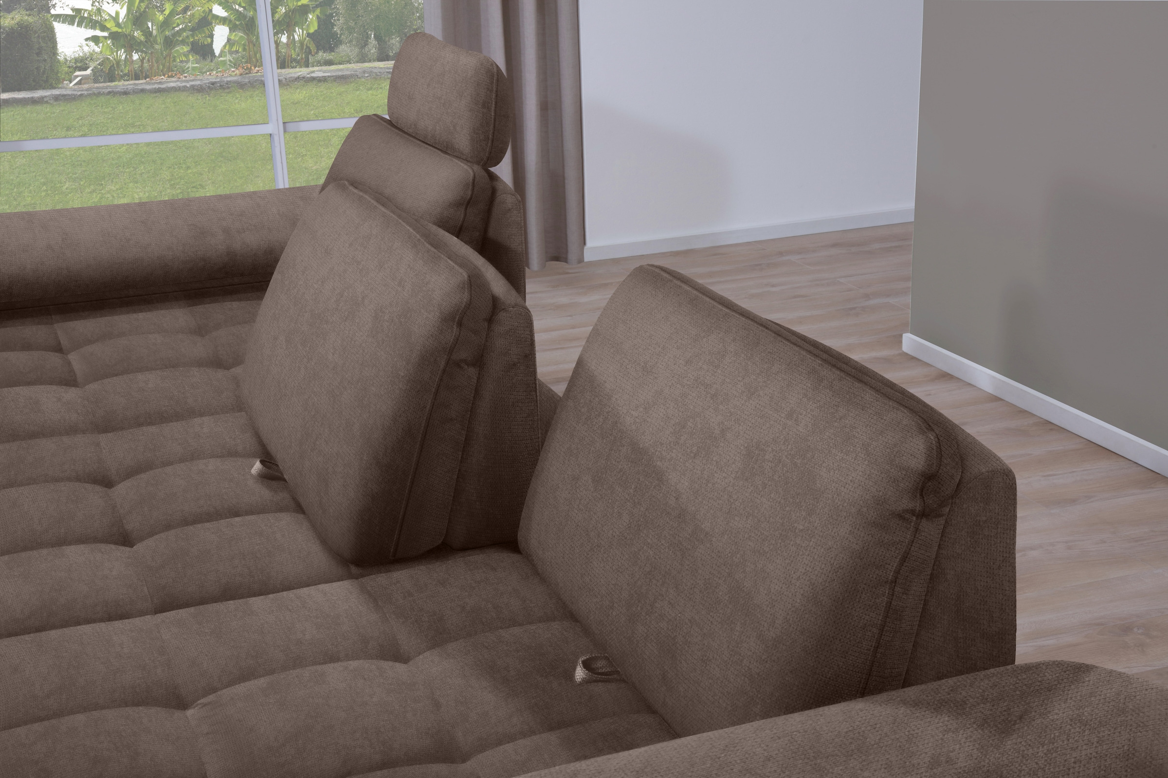 alina Ecksofa »Royce«, inklusive Sitztiefenverstellung, 270 cm breit