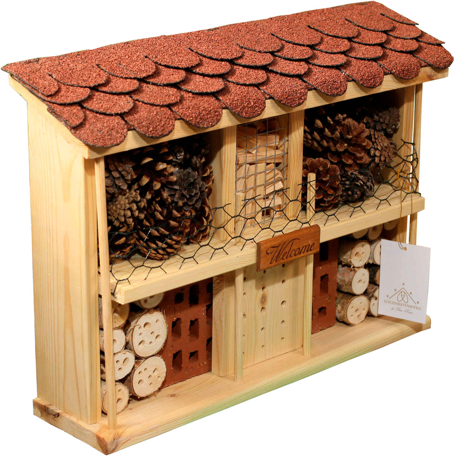 Insektenhotel »Landsitz Komfort«, BxTxH: 47x12,5x34 cm, fertig montiert