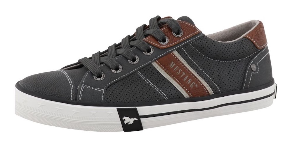 Mustang Shoes Sneaker »Calogero«  Freizeitschuh, Halbschuh, Schnürschuh mit Kontrastbesätzen